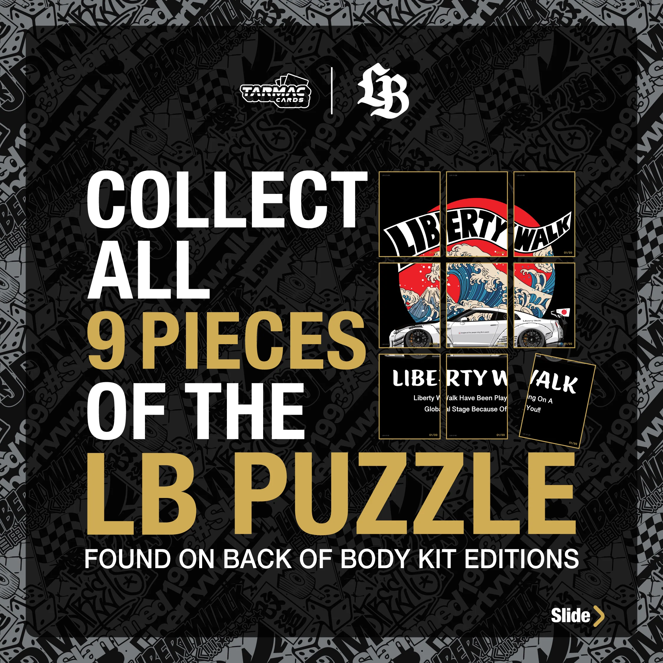 TARMAC CARDS LIBERTY WALK COLLECTIBLE TRADING CARDS VOL.01 (Full box of 6 packs) TC-LBC-01 - Image 8
