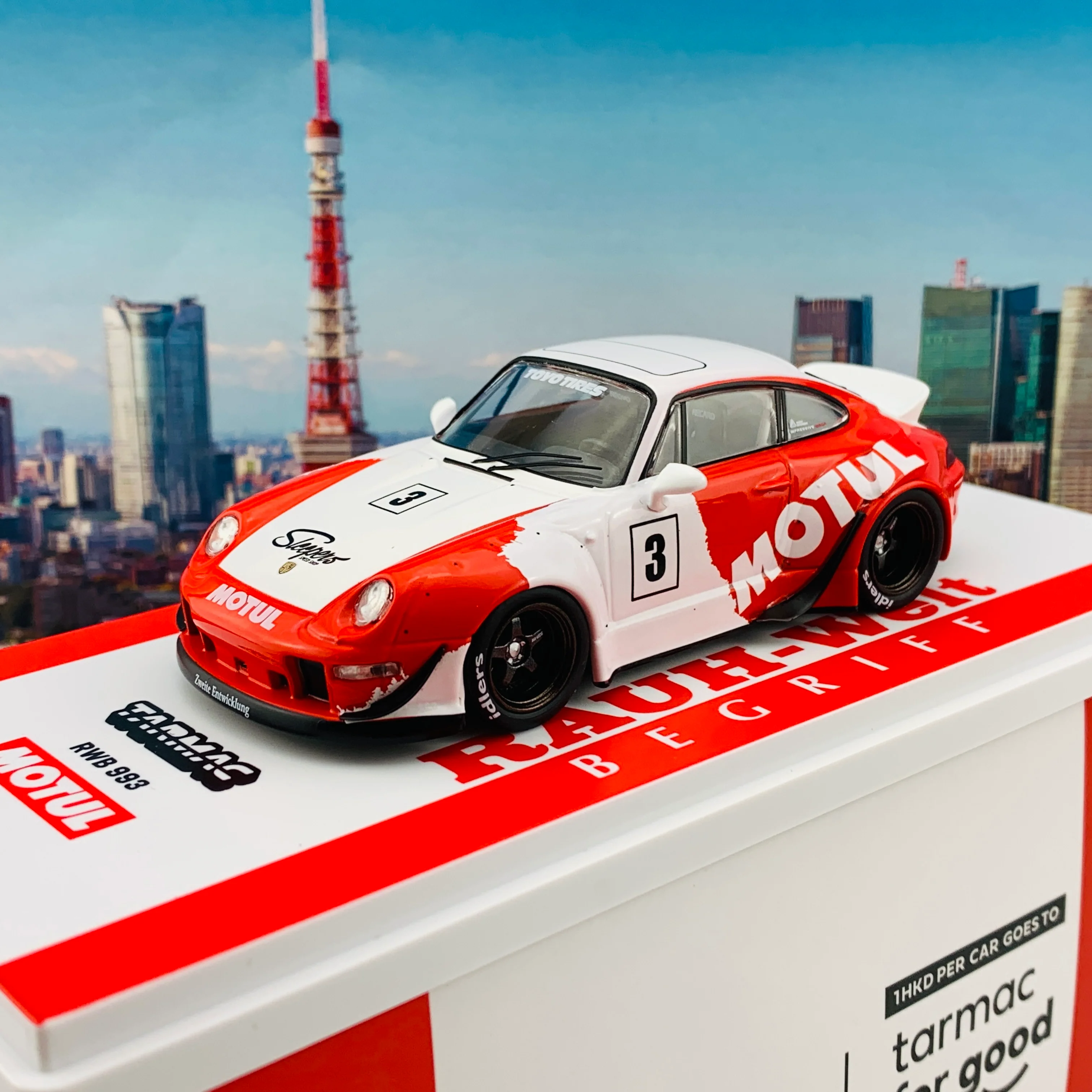 Tarmac Works 1/43 Hobby Collection RWB 993 Motul T43-014-MO - Image 2