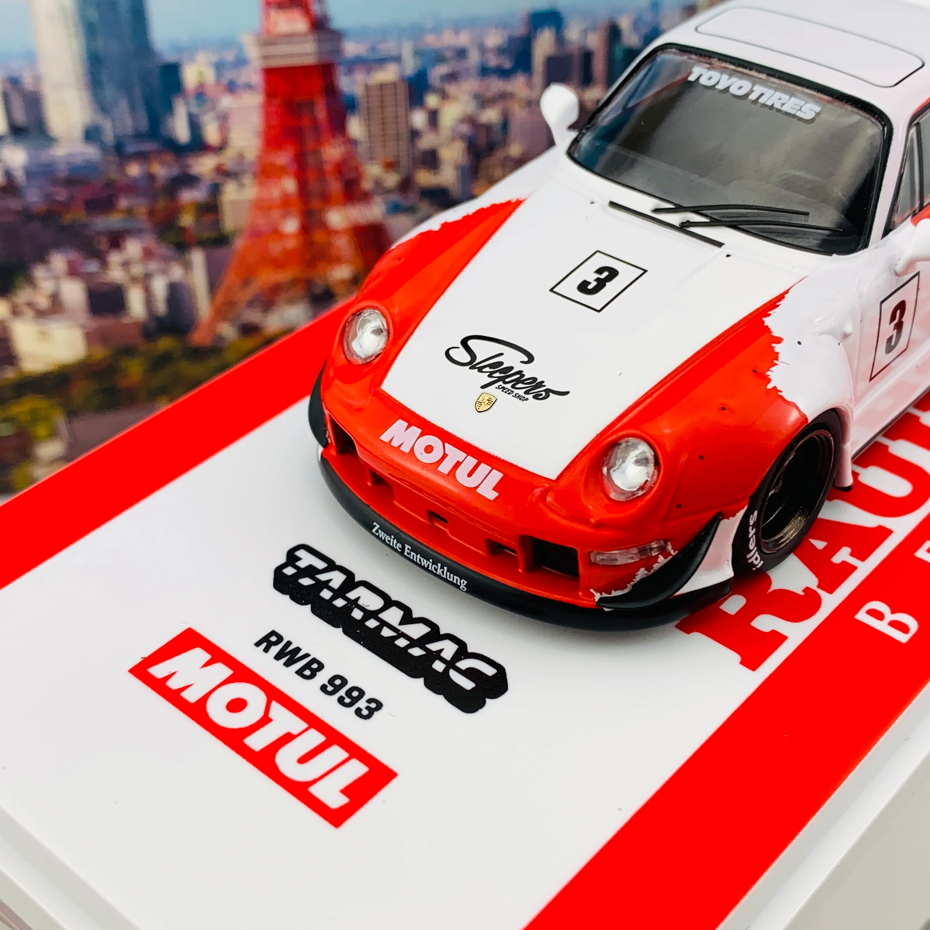 Tarmac Works 1/43 Hobby Collection RWB 993 Motul T43-014-MO - Image 3