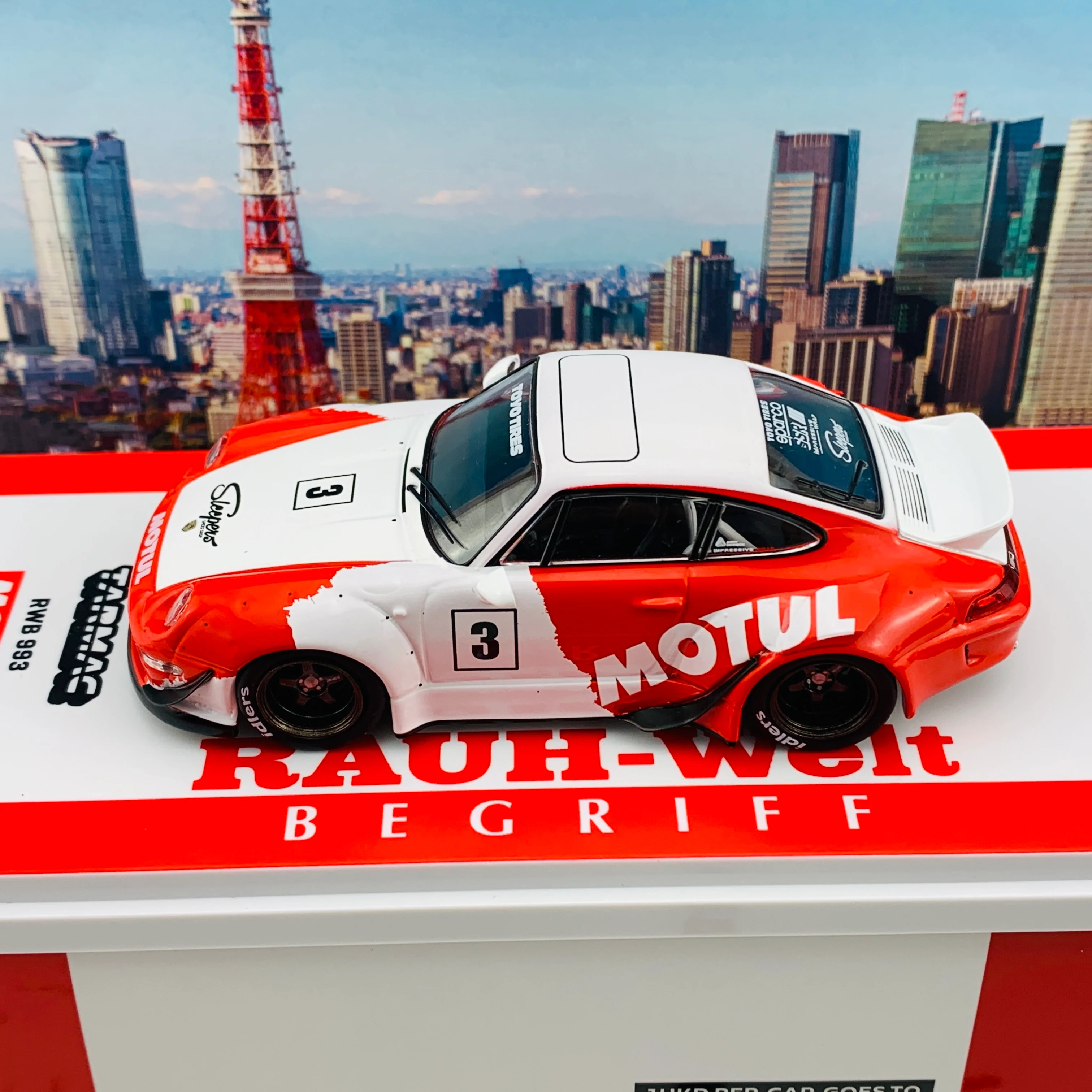 Tarmac Works 1/43 Hobby Collection RWB 993 Motul T43-014-MO - Image 4