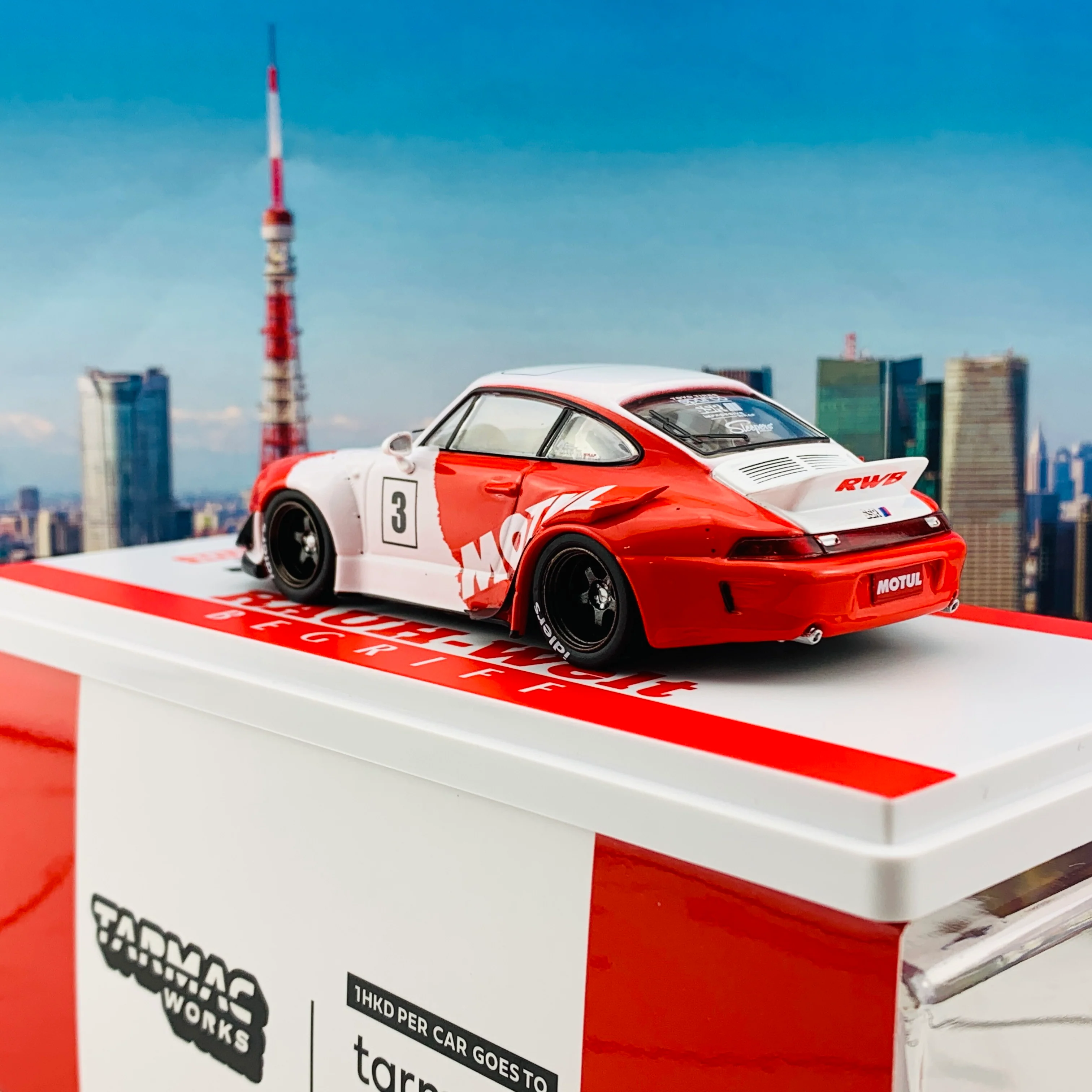 Tarmac Works 1/43 Hobby Collection RWB 993 Motul T43-014-MO - Image 5