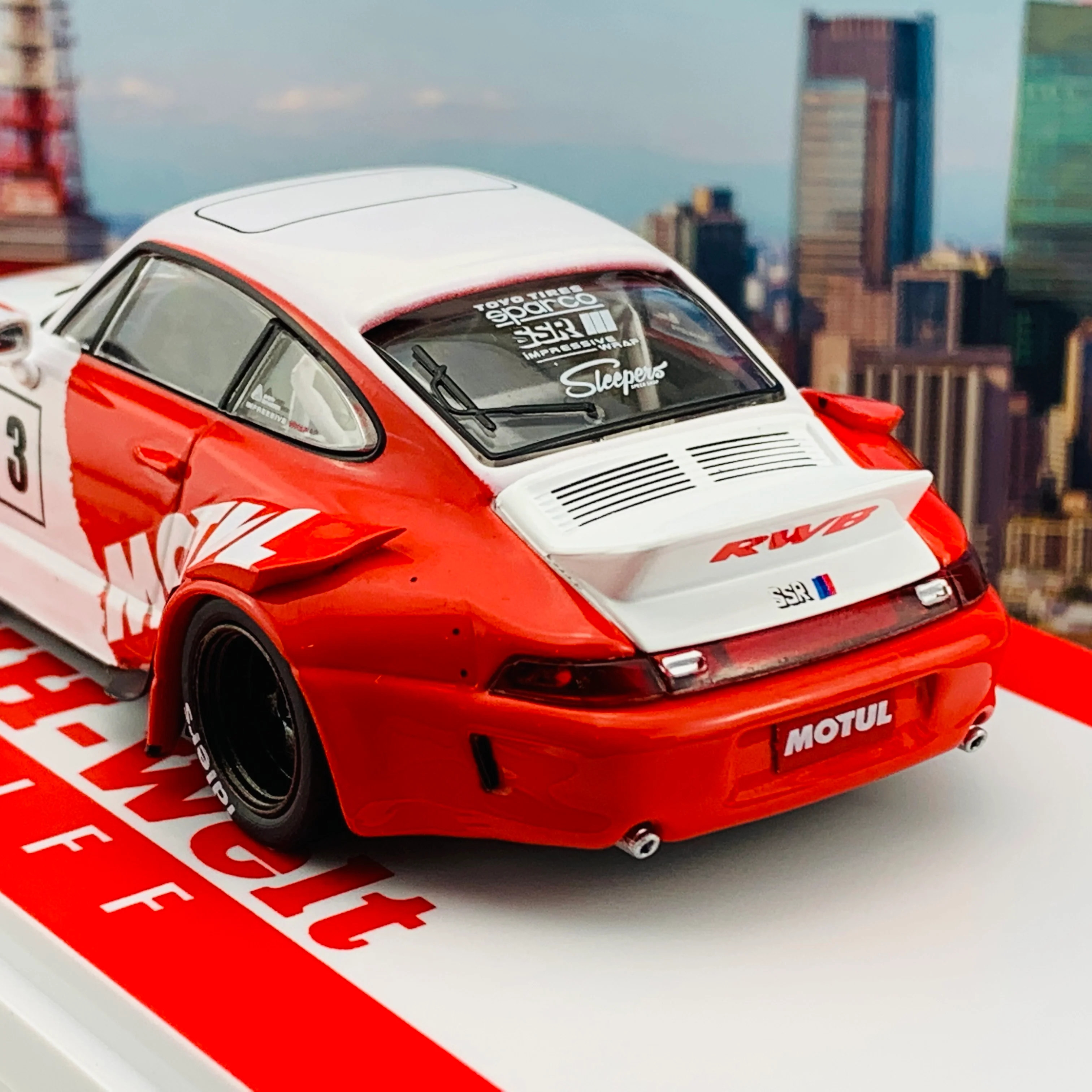 Tarmac Works 1/43 Hobby Collection RWB 993 Motul T43-014-MO - Image 6