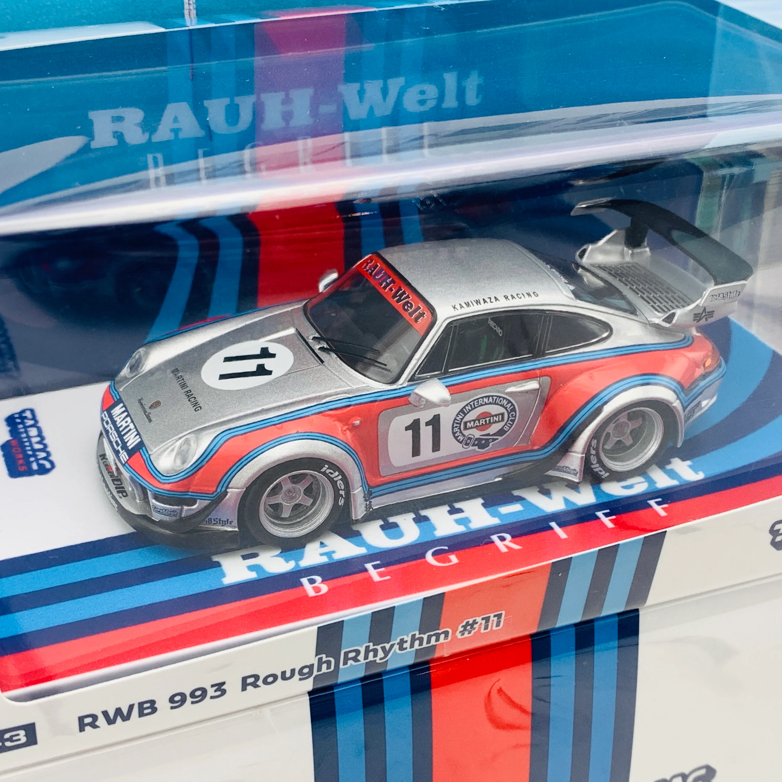Tarmac Works 1/43 RWB 993 Rough Rhythm Martini #11 - Image 2