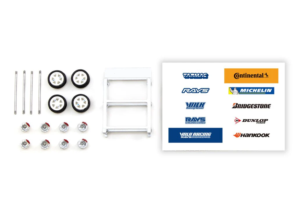 Tarmac Works 1/64 Accessories Rays TE37 White T64W-002-WH - Image 6