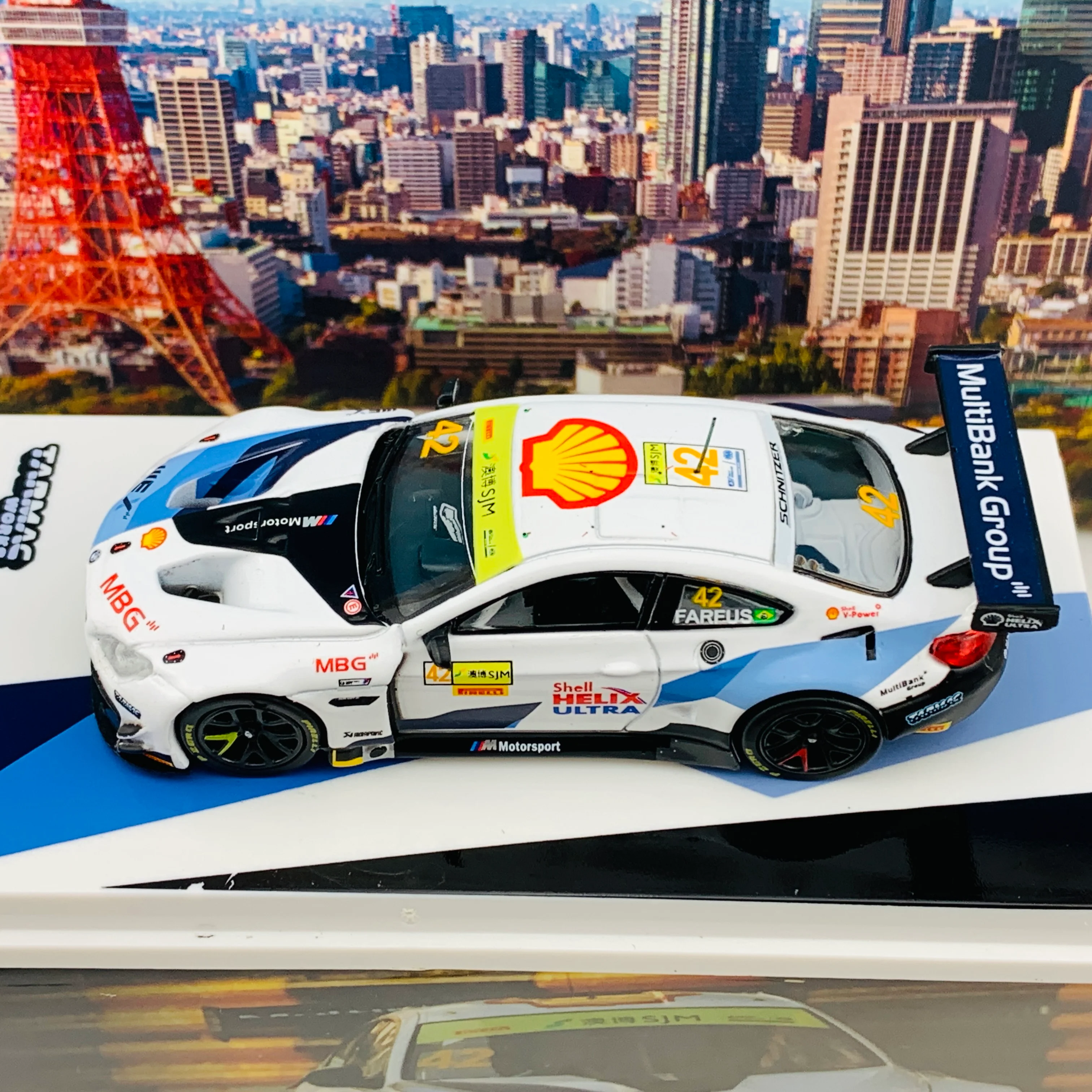 Tarmac Works 1/64 BMW M6 GT3 Macau GT Cup - FIA GT World Cup 2019 Augusto Farfus T64-020-19MGP42 - Image 5
