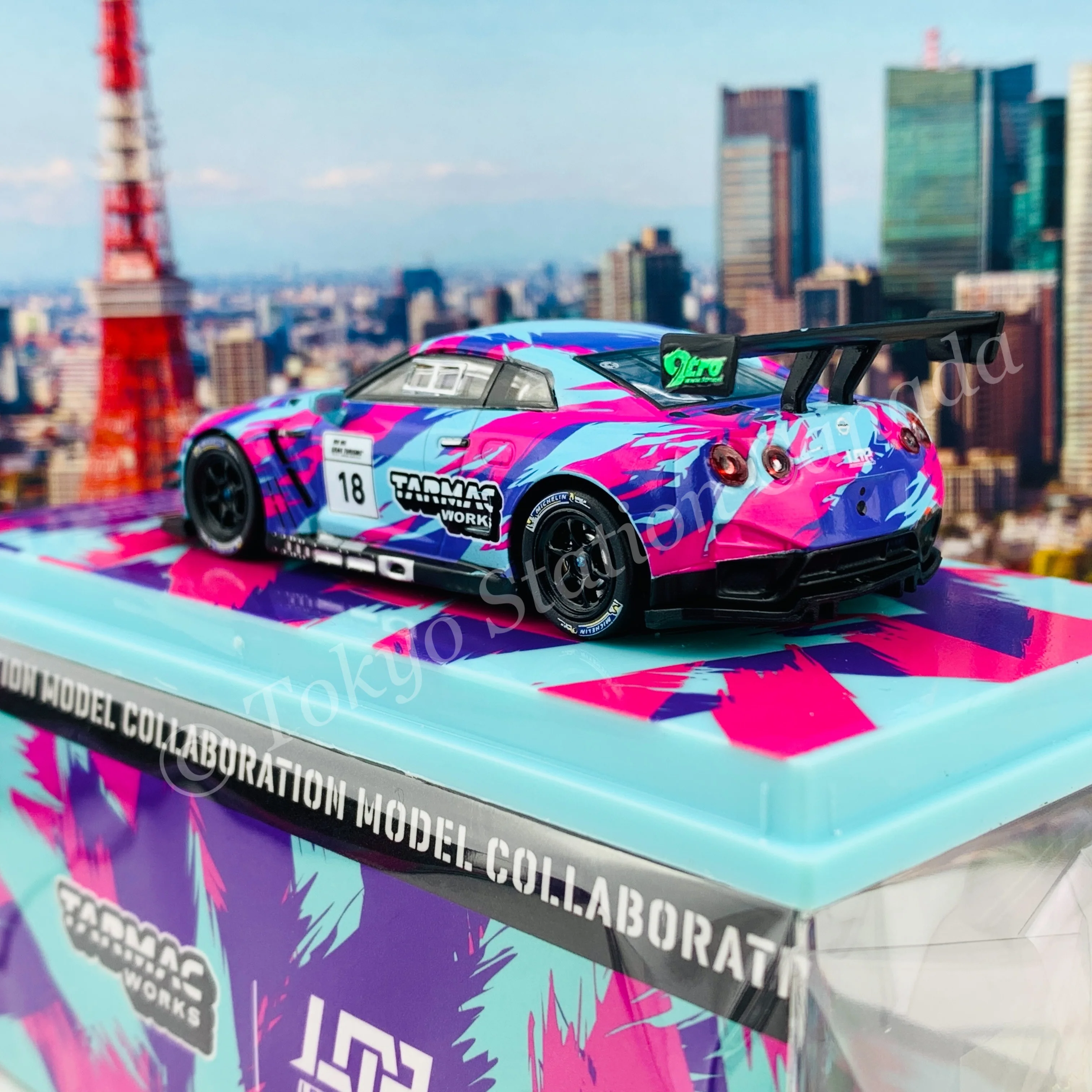 Tarmac Works 1/64 COLLAB64 Nissan GTR Nismo GT3 Winner of Legion of Racers X Tarmac Works Livery Contest 2020 T64-005-LOR - Image 5