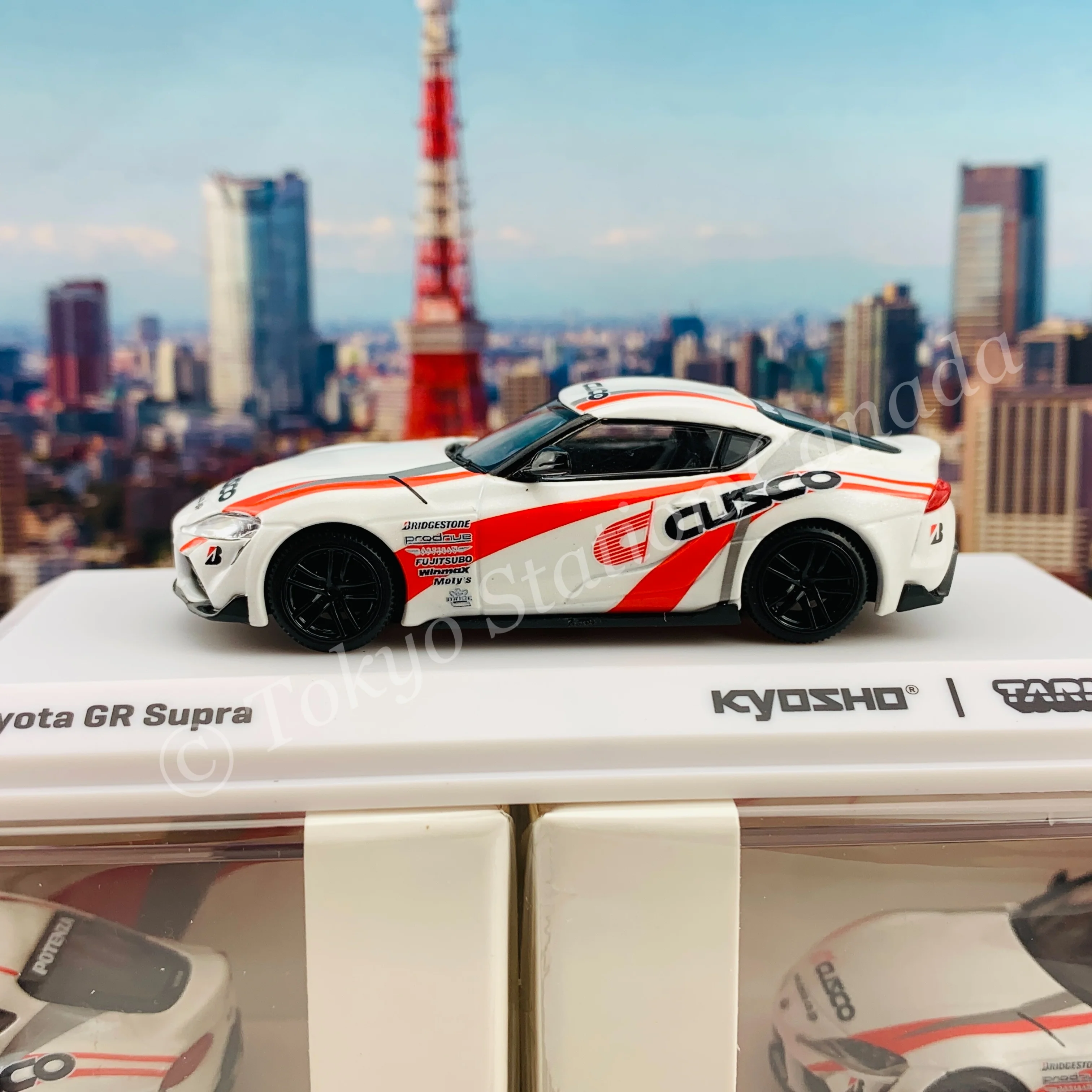 Tarmac Works 1/64 COLLAB64 Toyota GR Supra  CUSCO *** Collaboration with Kyosho *** T64K-002-CUS - Image 2