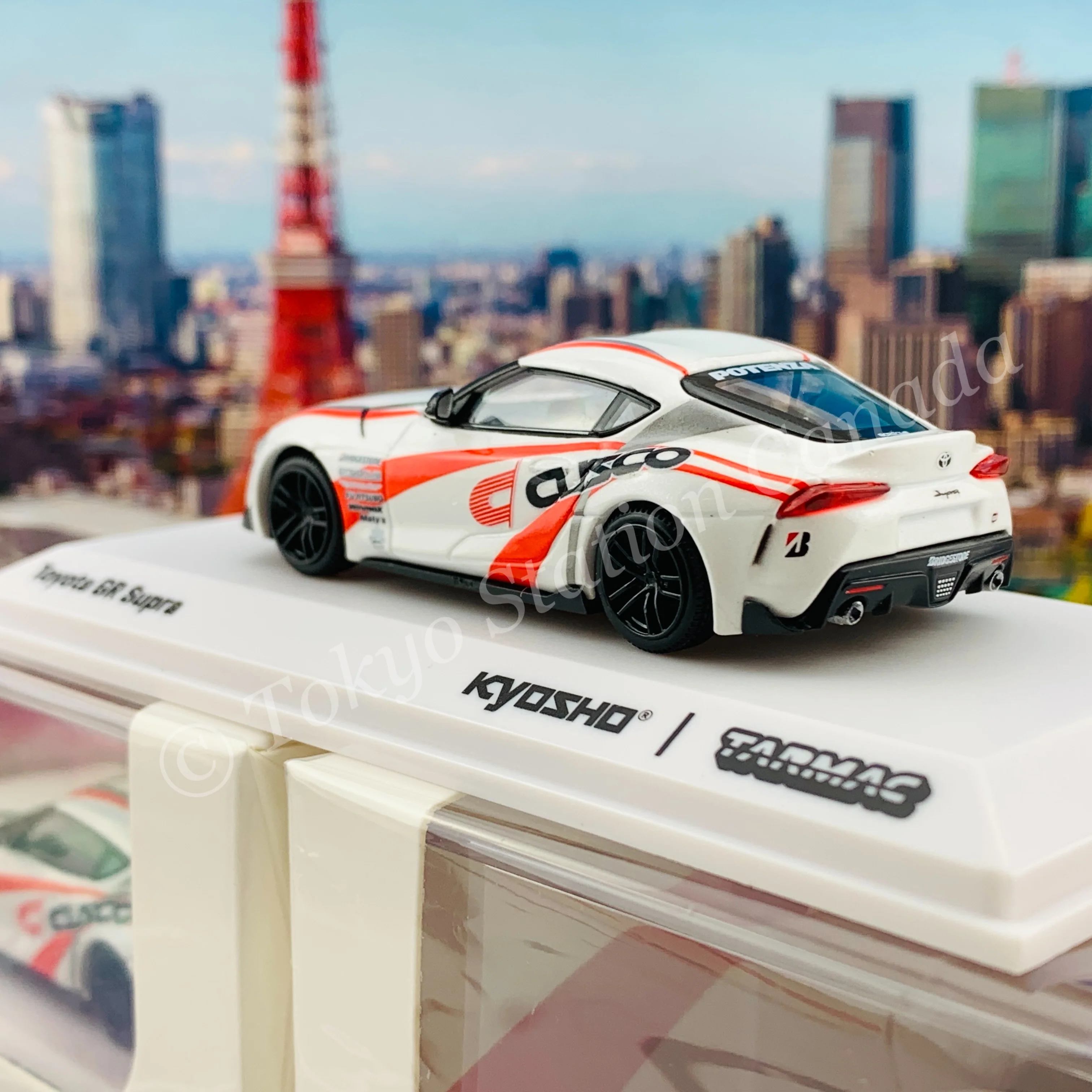 Tarmac Works 1/64 COLLAB64 Toyota GR Supra  CUSCO *** Collaboration with Kyosho *** T64K-002-CUS - Image 4