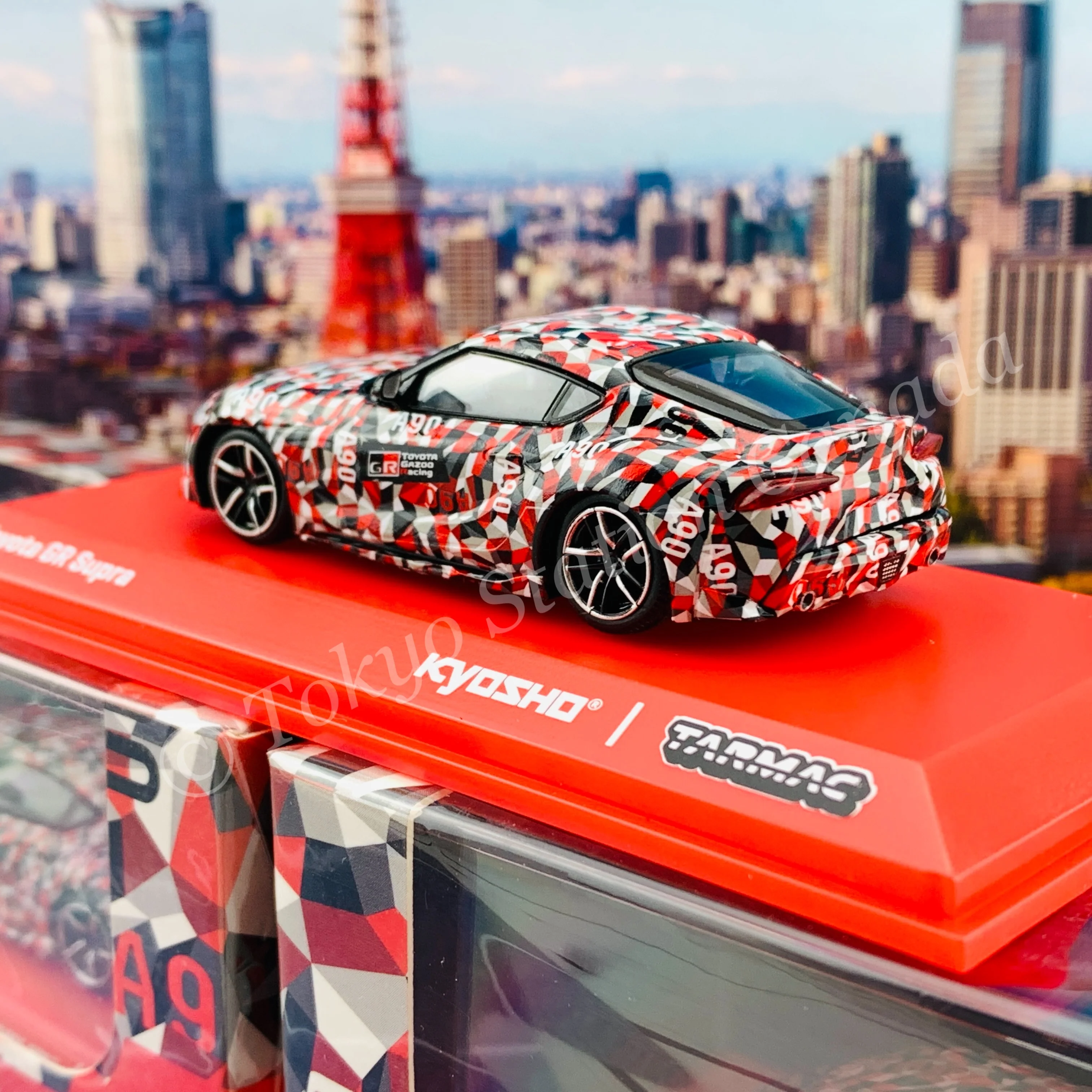 Tarmac Works 1/64 COLLAB64 Toyota GR Supra TEST CAR *** Collaboration with Kyosho *** T64K-002-TEST - Image 2