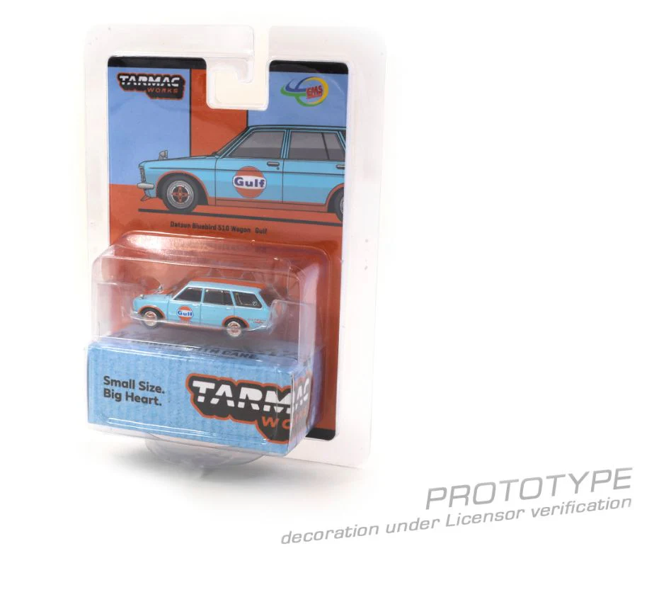 TARMAC WORKS 1/64 Datsun Bluebird 510 Wagon Gulf (Indonesia Exclusive) T64G-026-GULF - Image 3