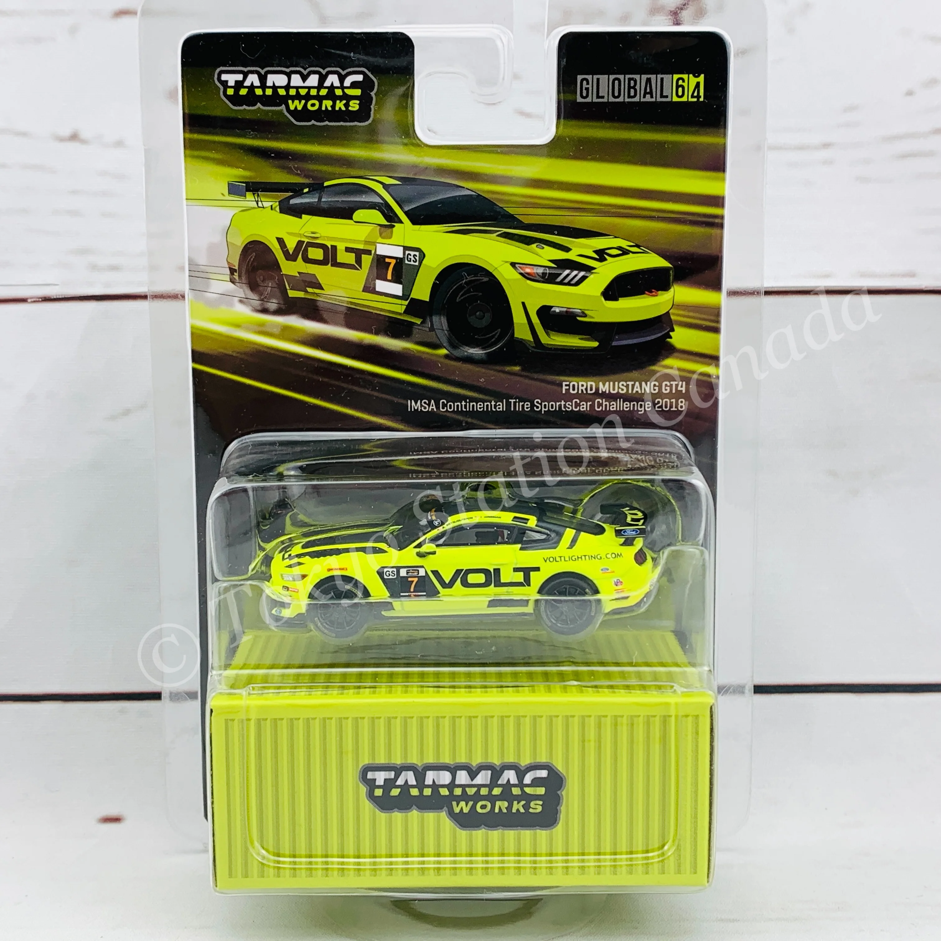 Tarmac Works 1/64 Global64 Ford Mustang GT4 IMSA 2018 T64G-011-IMSA - Image 2