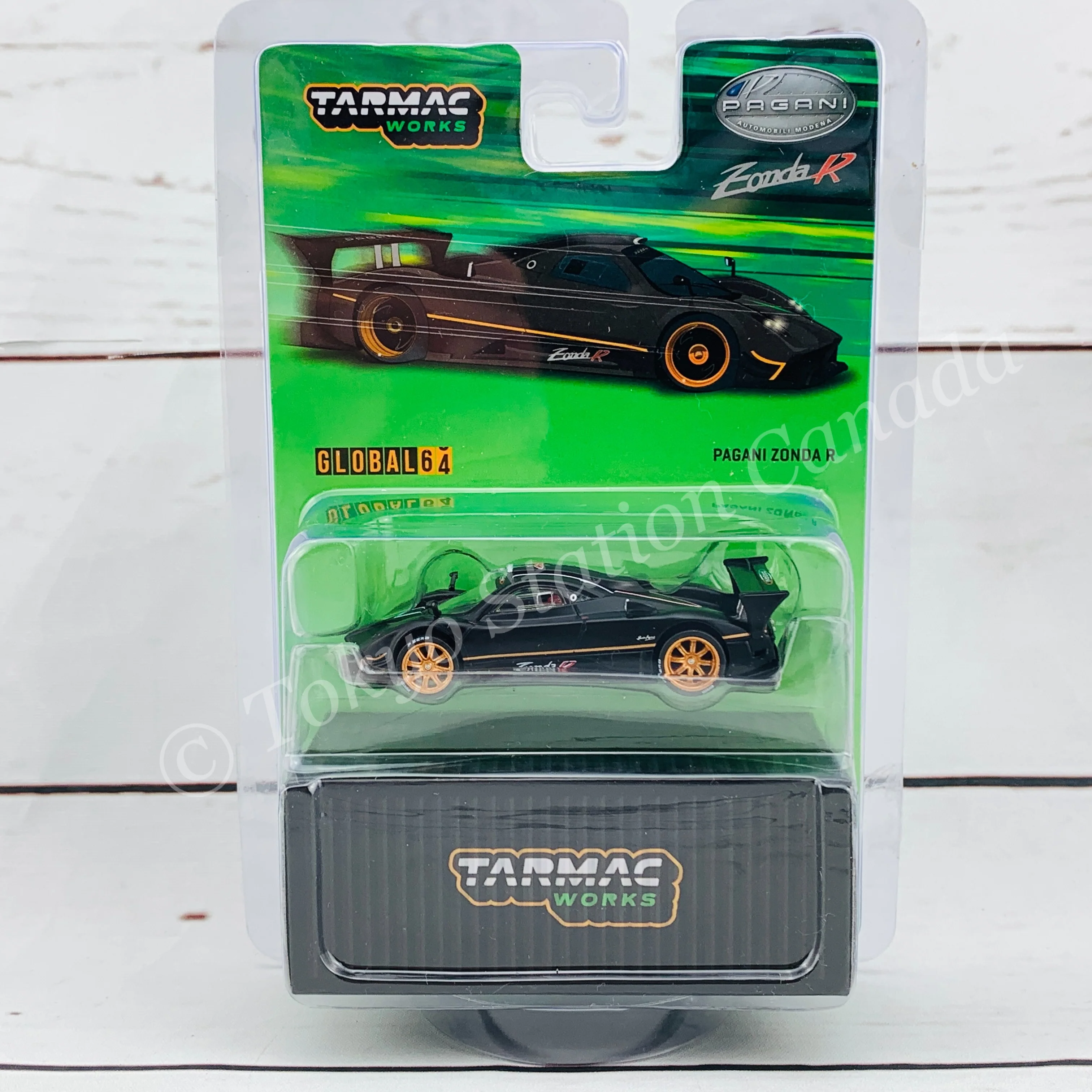 Tarmac Works 1/64 Global64 Pagani Zonda R Matt Black T64G-TL015-MB - Image 2