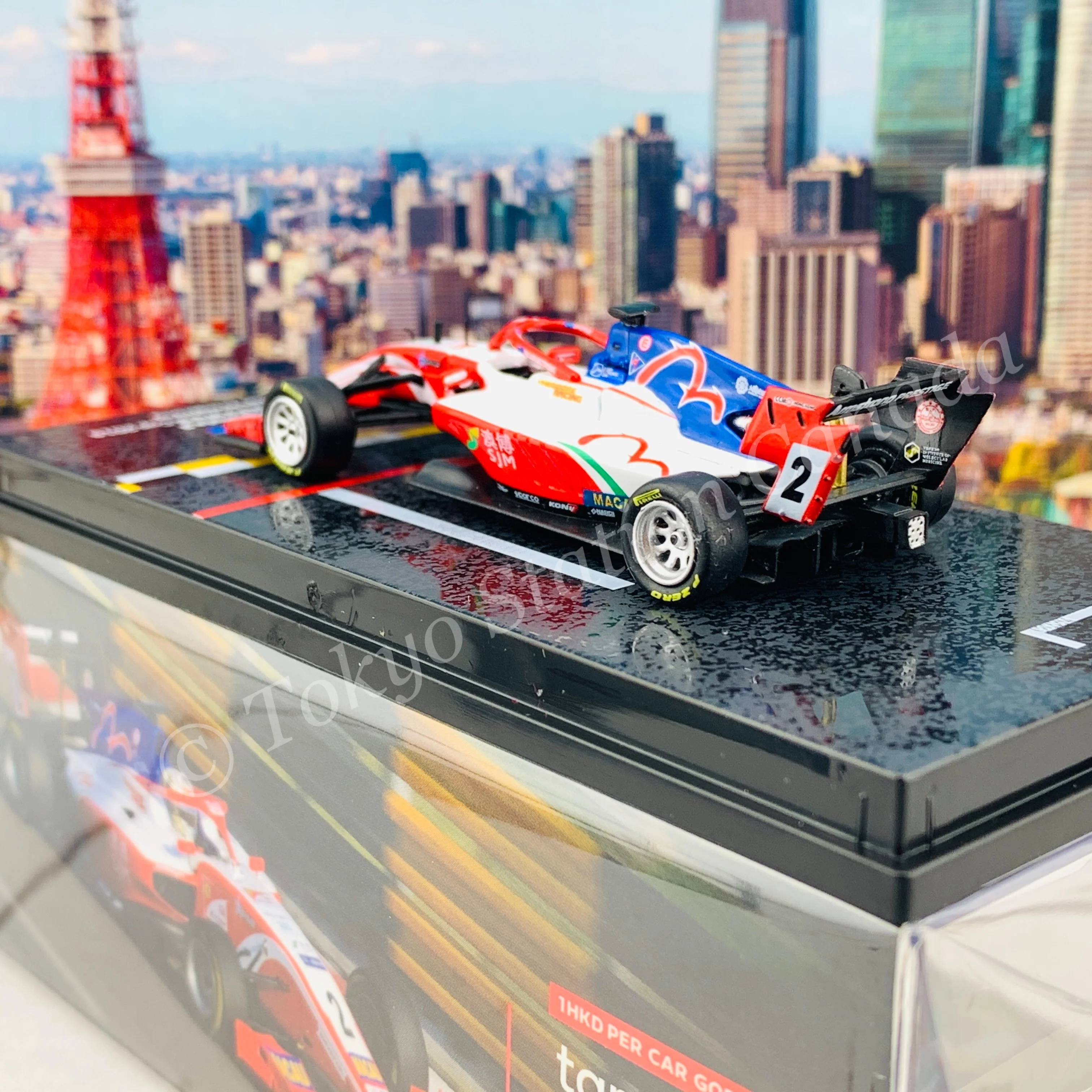 Tarmac Works 1/64 HOBBY64 Dallara Formula 3  Formula 3 Macau Grand Prix FIA F3 World Cup 2019  Marcus Armstrong T64-069-19MGP02 - Image 5