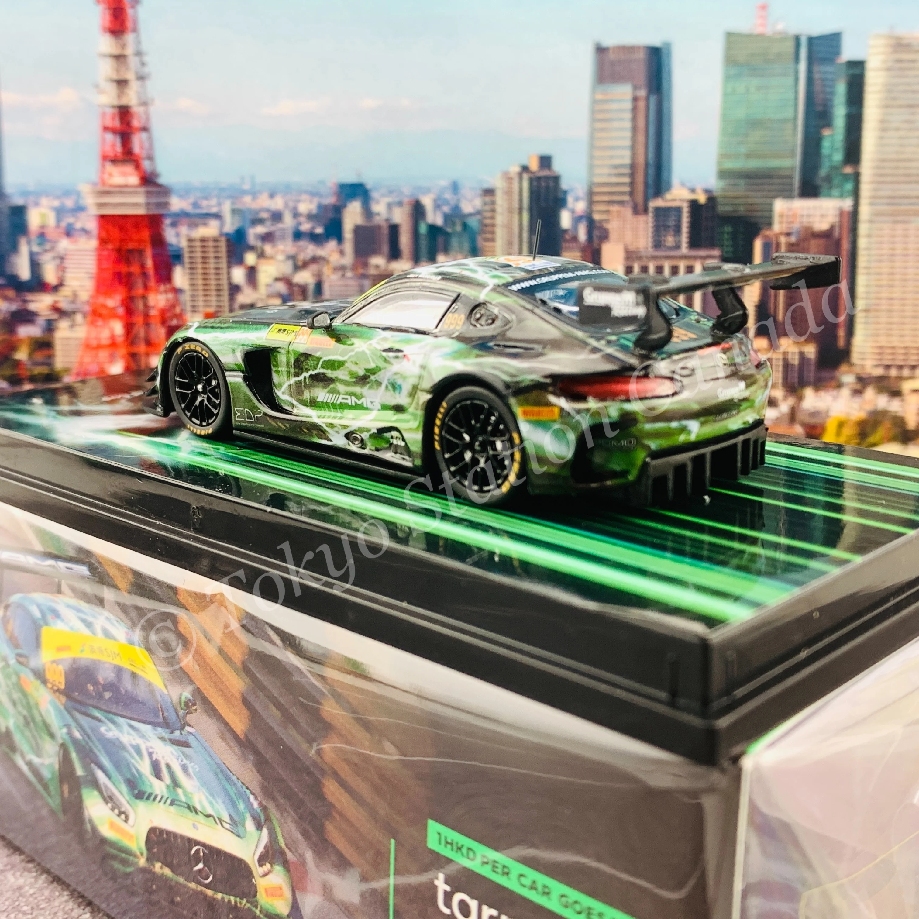 TARMAC WORKS 1/64 HOBBY64 Mercedes-AMG GT3 Macau GT Cup - FIA GT World Cup 2019 Winner Raffaele Marciello T64-008-19MGP999 - Image 4