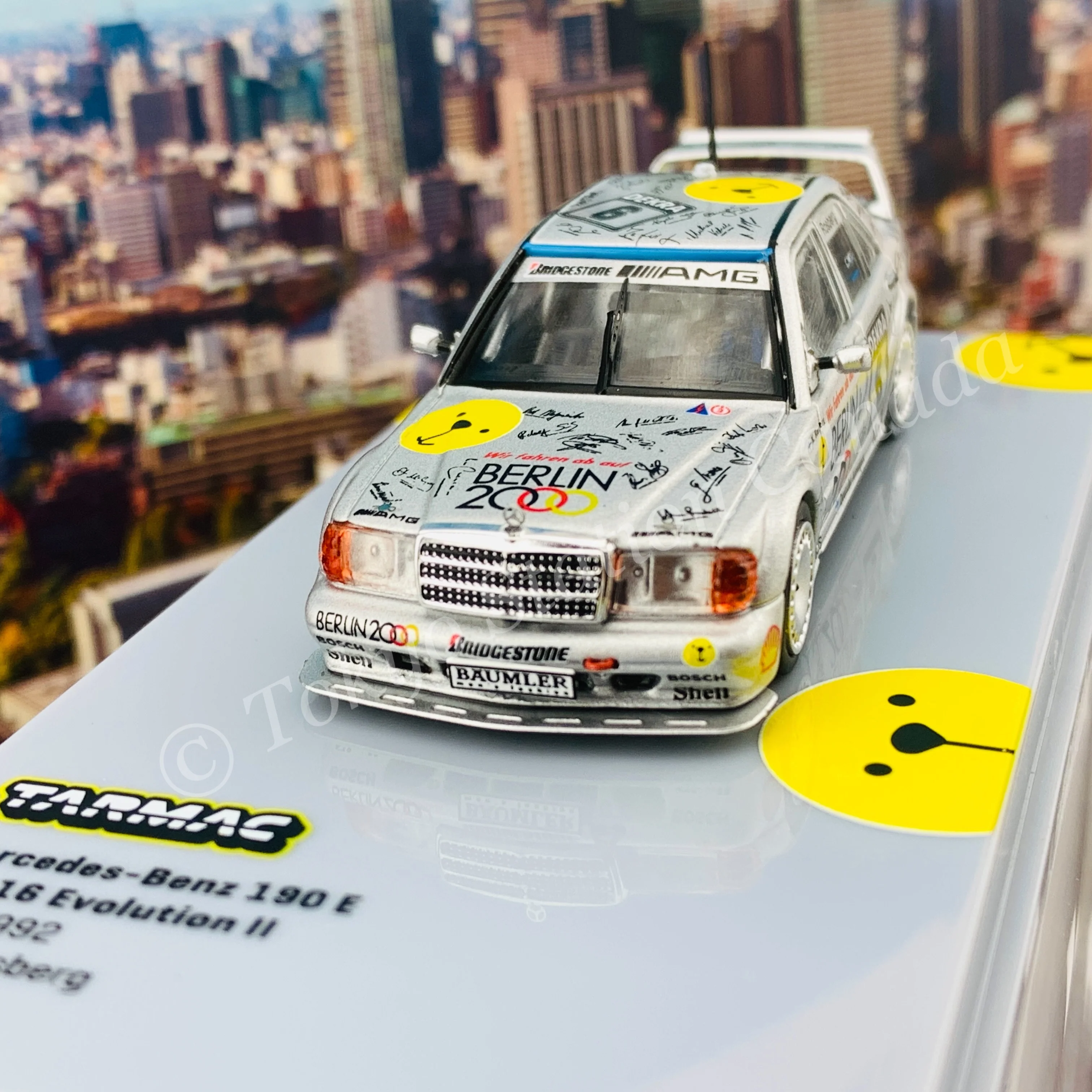 TARMAC WORKS 1/64 HOBBY64 Mercedes-Benz 190 E 2.5-16 Evo II  DTM 1992 Keke Rosberg T64-024-92DTM06 - Image 3