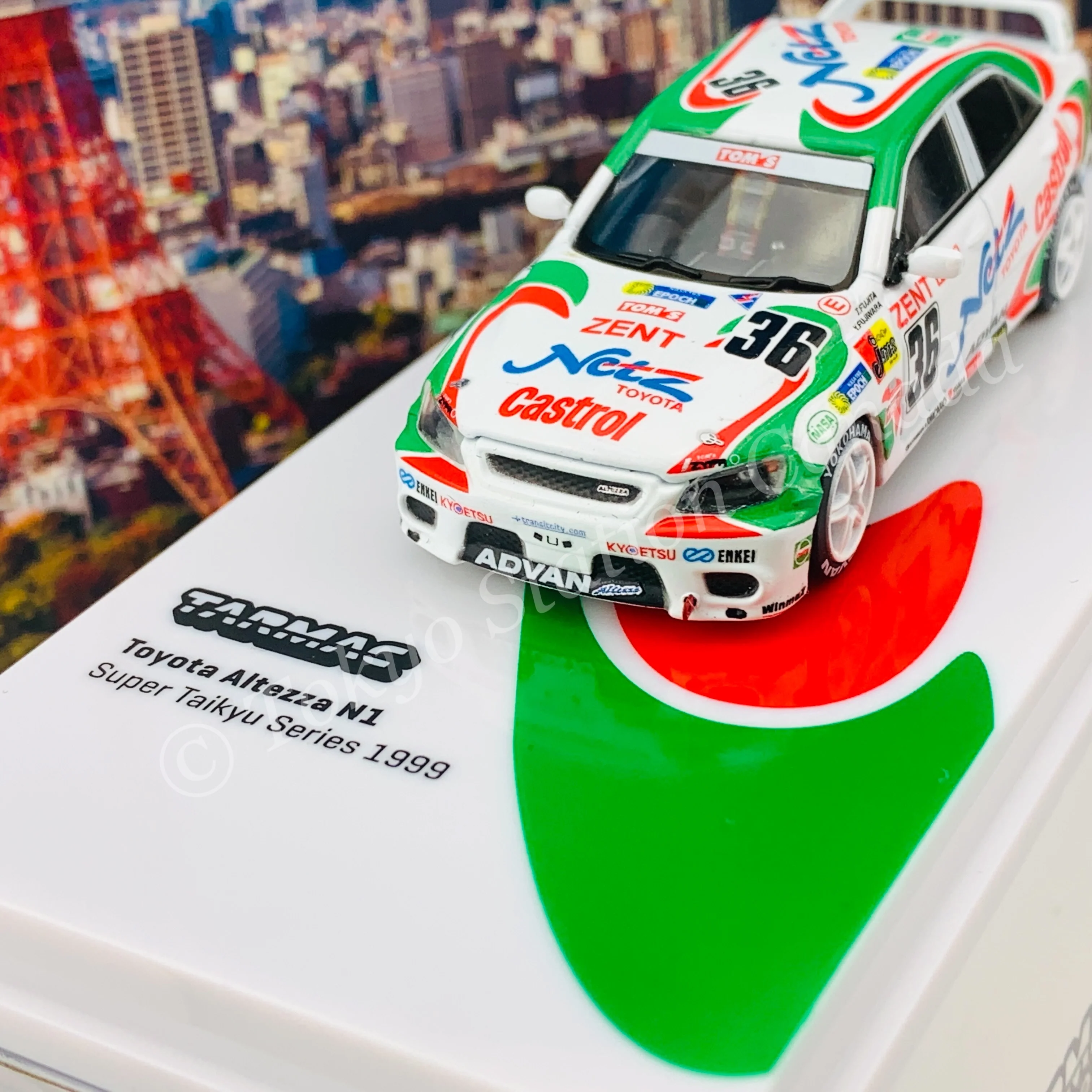 Tarmac Works 1/64 HOBBY64 Toyota Altezza N1 Super Taikyu Series 1999 T64-019-99ST36 - Image 3