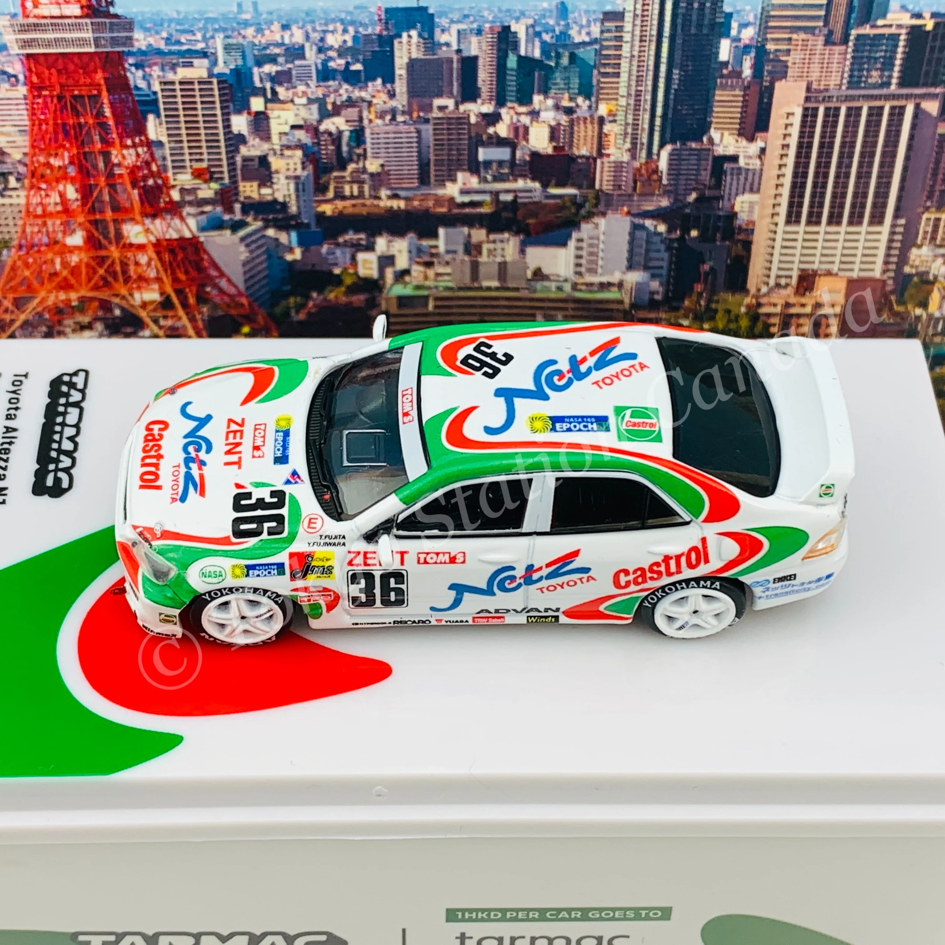 Tarmac Works 1/64 HOBBY64 Toyota Altezza N1 Super Taikyu Series 1999 T64-019-99ST36 - Image 5