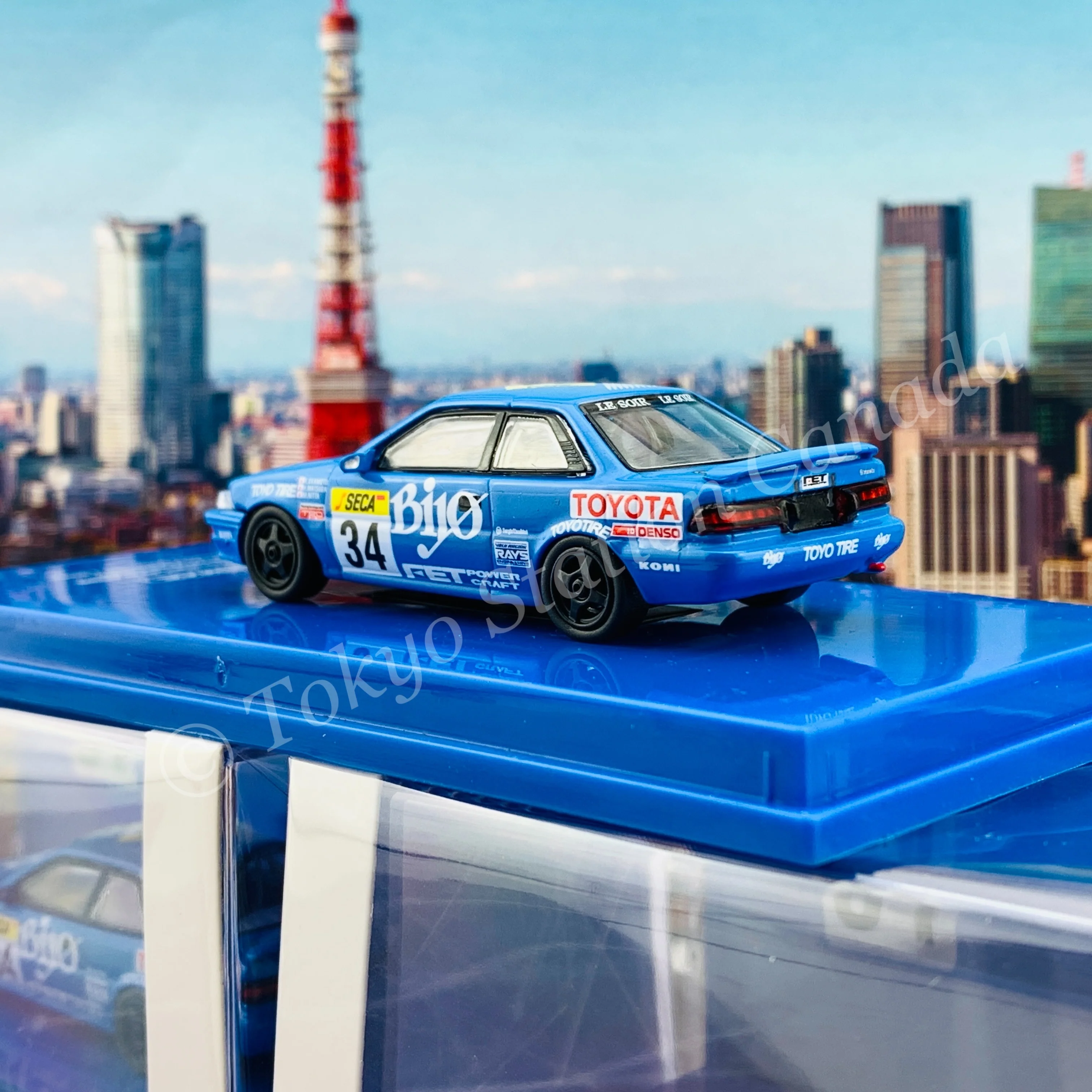 Tarmac Works 1/64 Hobby Collection Toyota Corolla Levin AE92 SPA 24 Hours 1989 *** NEW variation with large front lights *** T64-036-89SPA34 - Image 5