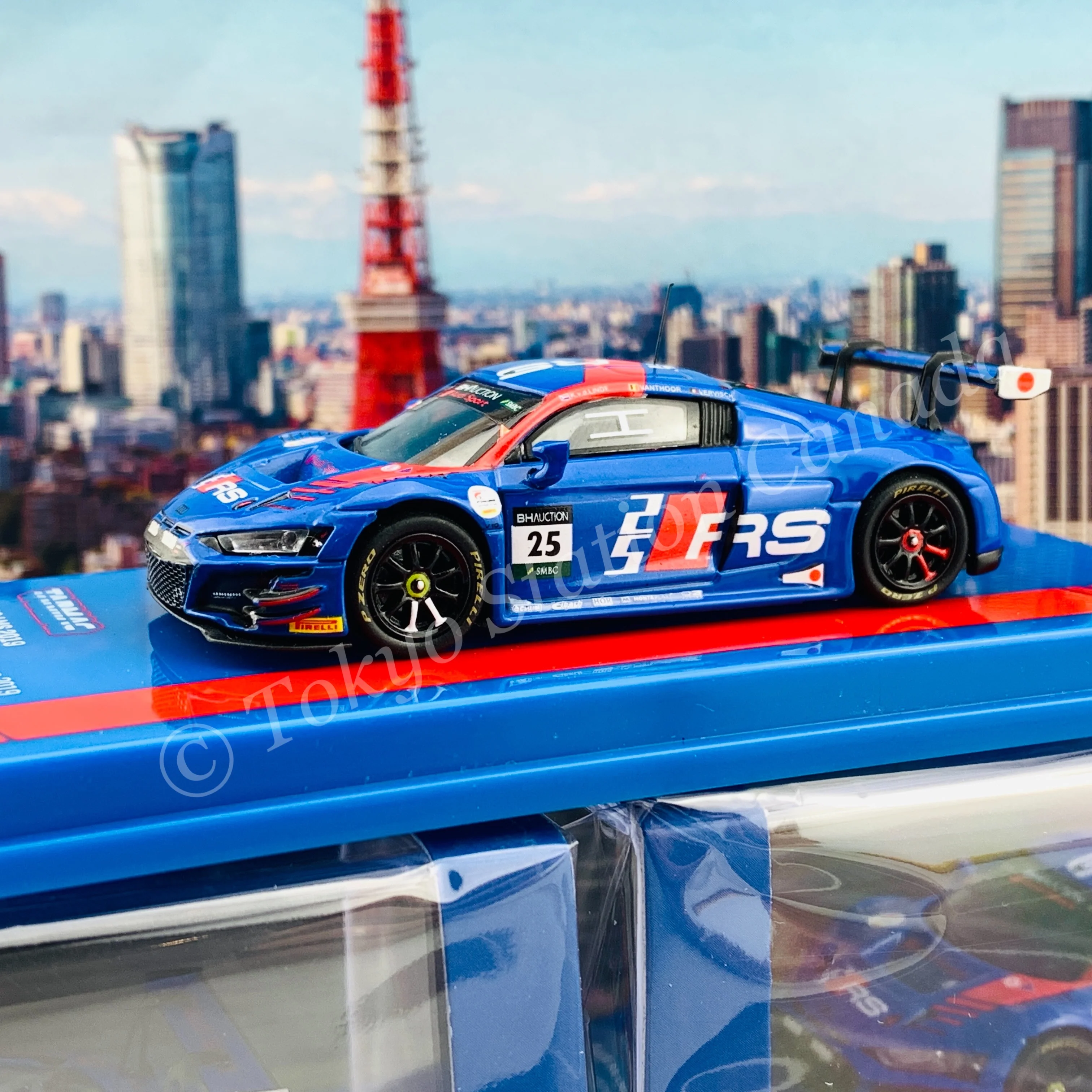Tarmac Works 1/64 Hobby64 Audi R8 LMS 2019 Intercontinental GT Challenge 2019 - Suzuka 10 Hours Winner VANTHOOR / van der LINDE / VERVISH T64-043-19SUZ - Image 3