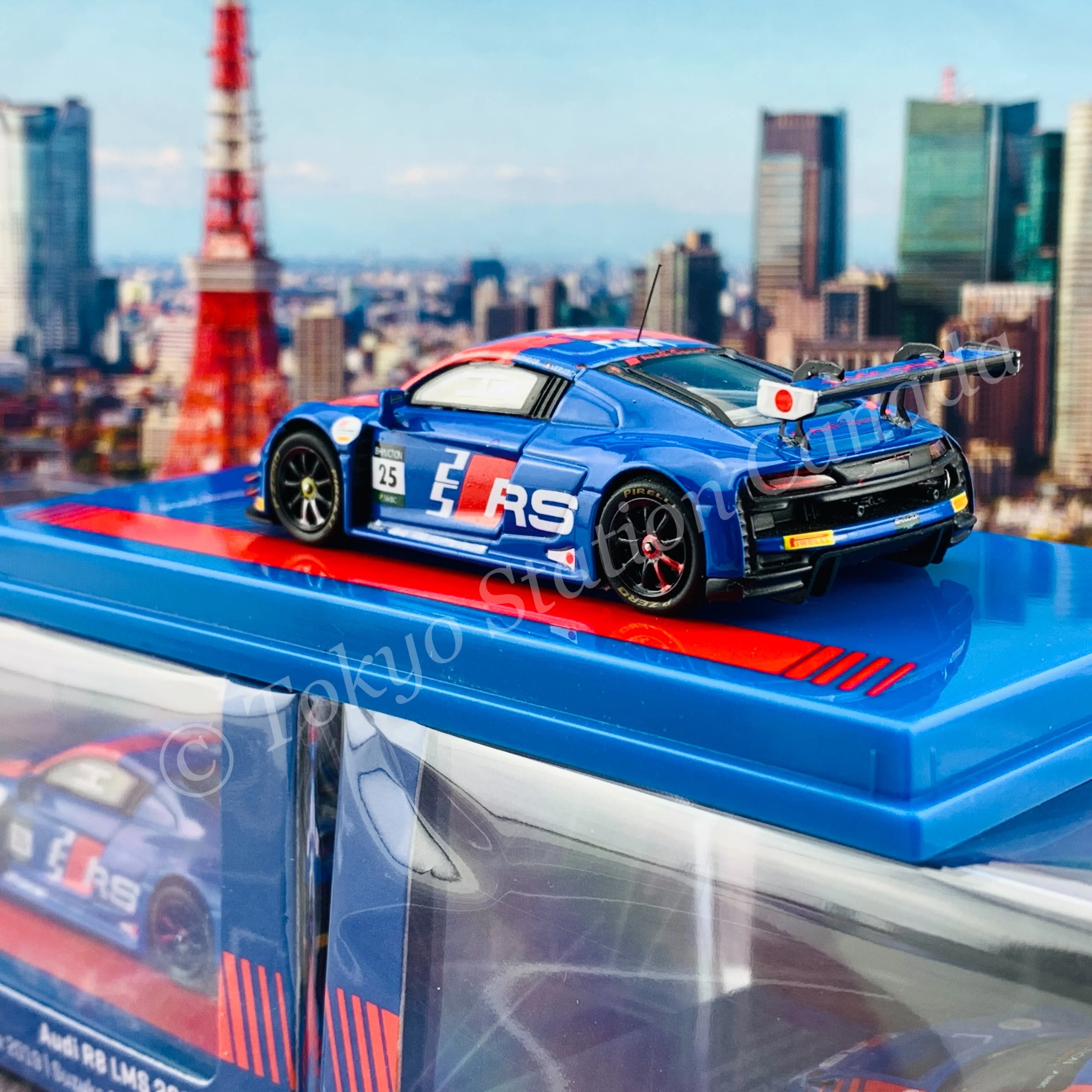 Tarmac Works 1/64 Hobby64 Audi R8 LMS 2019 Intercontinental GT Challenge 2019 - Suzuka 10 Hours Winner VANTHOOR / van der LINDE / VERVISH T64-043-19SUZ - Image 5