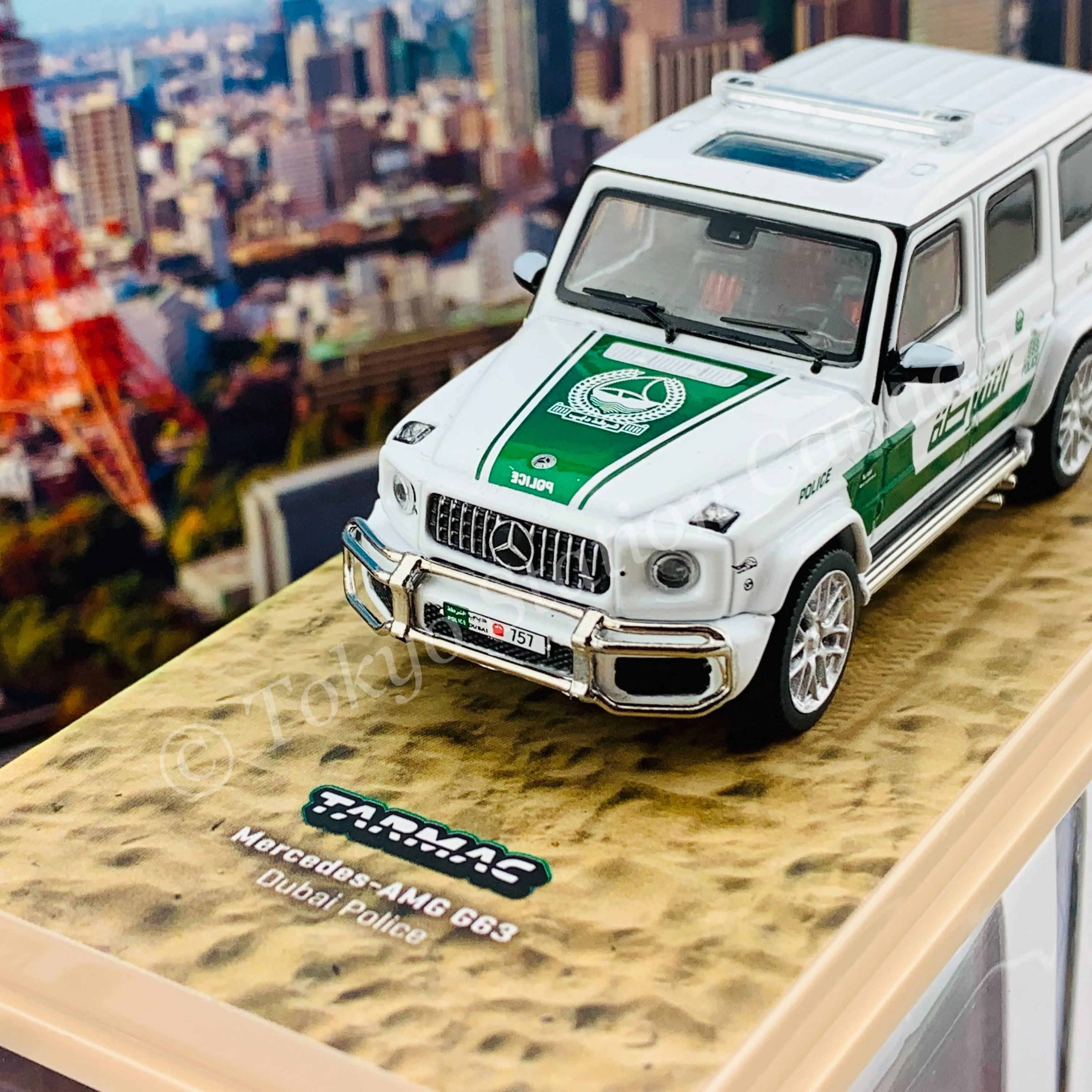 Tarmac Works 1/64 Hobby64 Mercedes-AMG G63 Dubai police T64-040-DU - Image 2