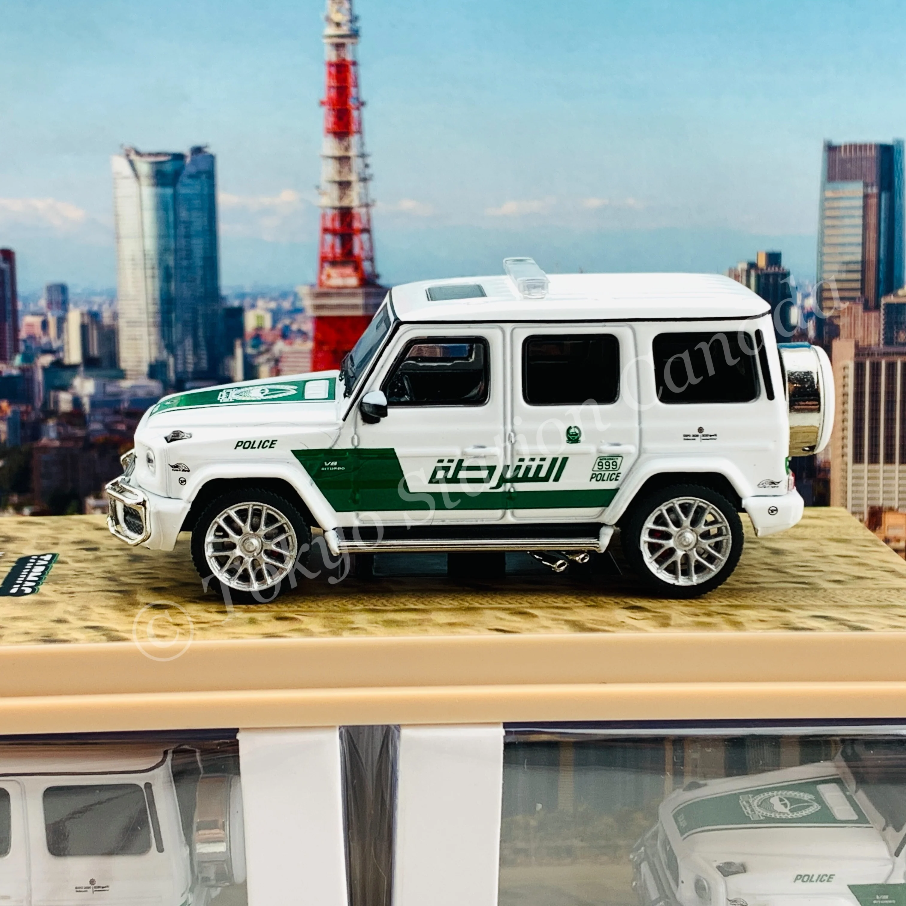 Tarmac Works 1/64 Hobby64 Mercedes-AMG G63 Dubai police T64-040-DU - Image 3