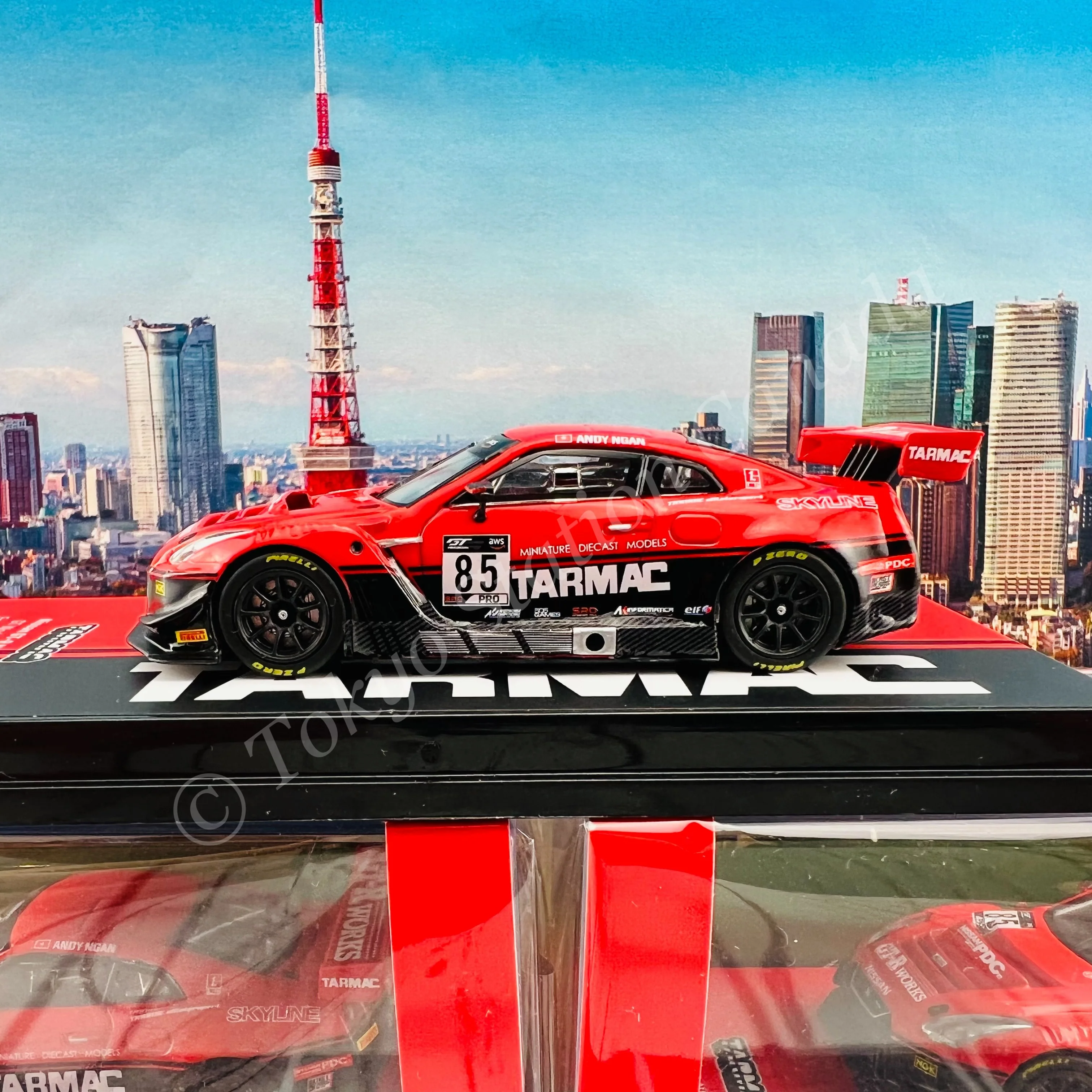 TARMAC WORKS 1/64 HOBBY64 Nissan GT-R NISMO GT3 GT World Challenge Asia ESPORTS Championship 2020  Tarmac eMotorsports Andy Ngan T64-035-ANDY - Image 3