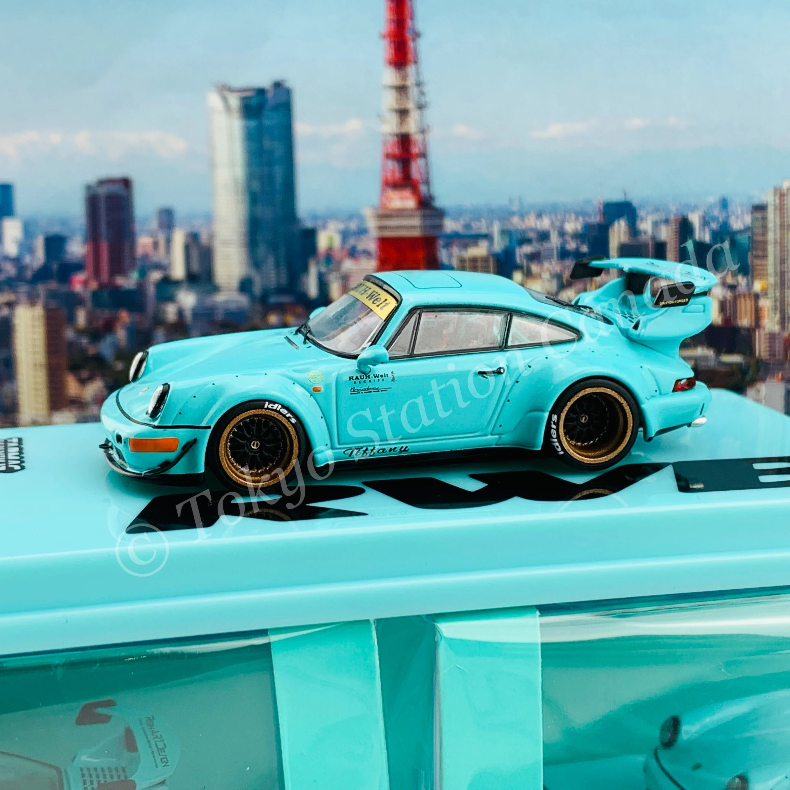 Tarmac Works 1/64 HOBBY64 RWB 964 Tiffany T64-037-TIF - Image 2