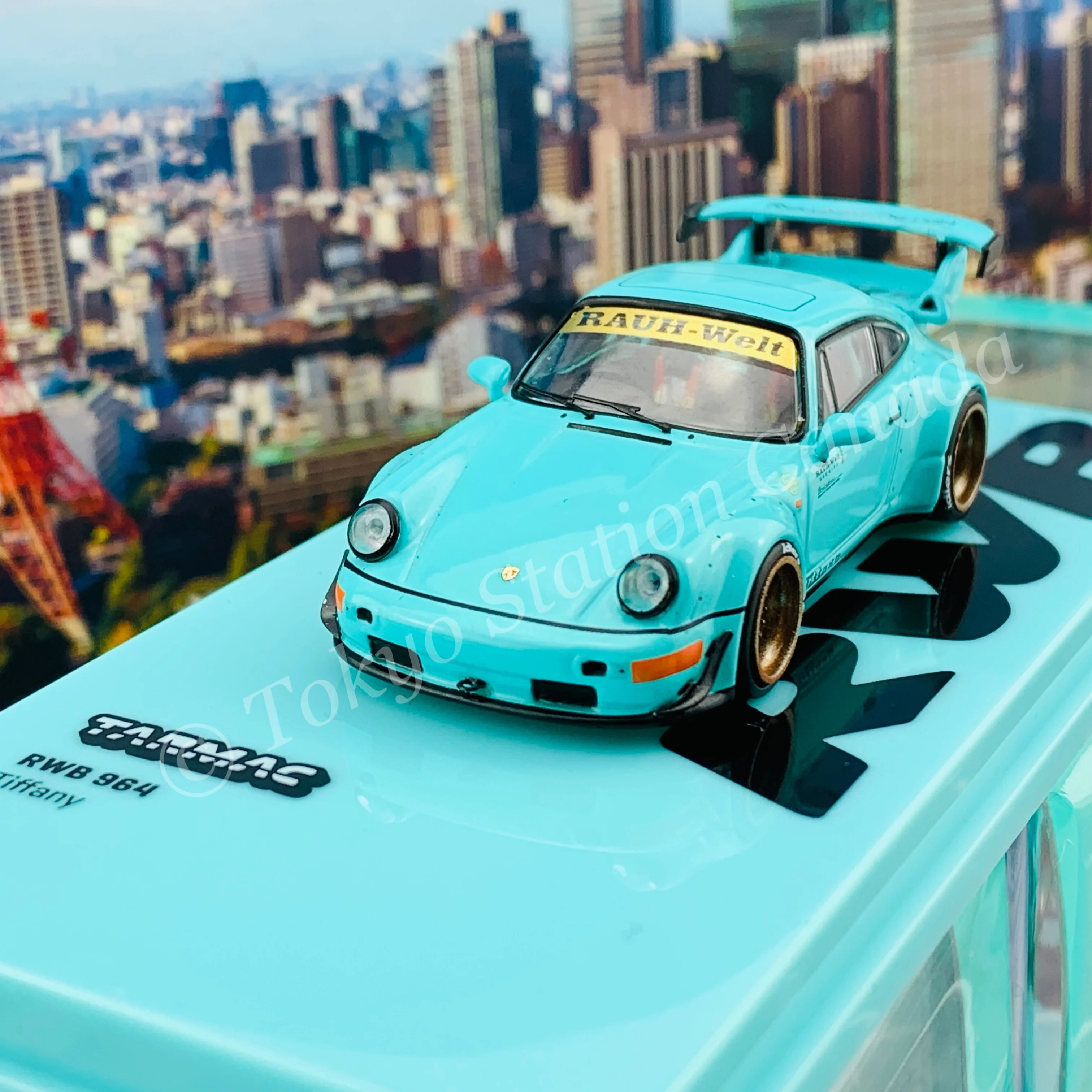 Tarmac Works 1/64 HOBBY64 RWB 964 Tiffany T64-037-TIF - Image 3