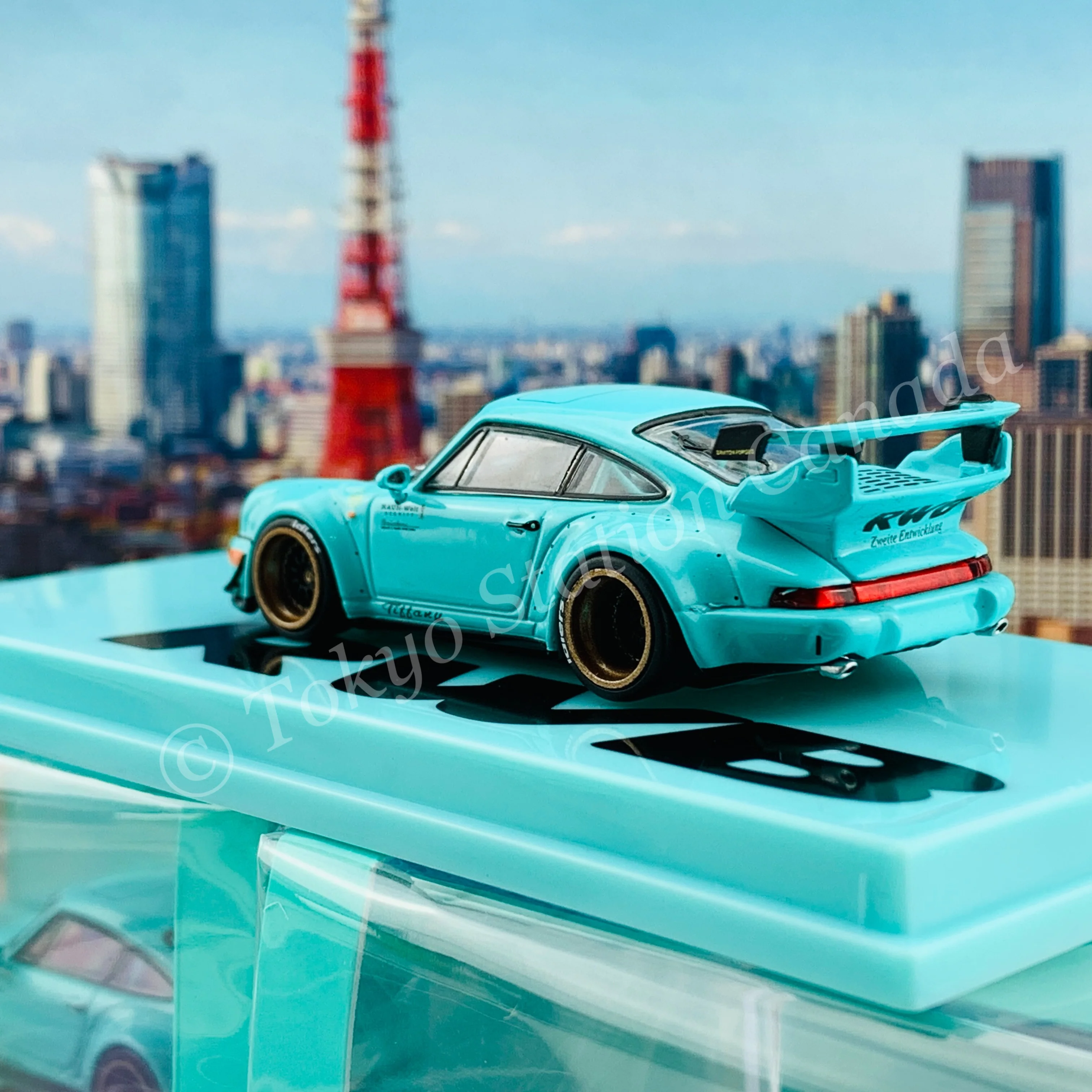 Tarmac Works 1/64 HOBBY64 RWB 964 Tiffany T64-037-TIF - Image 5