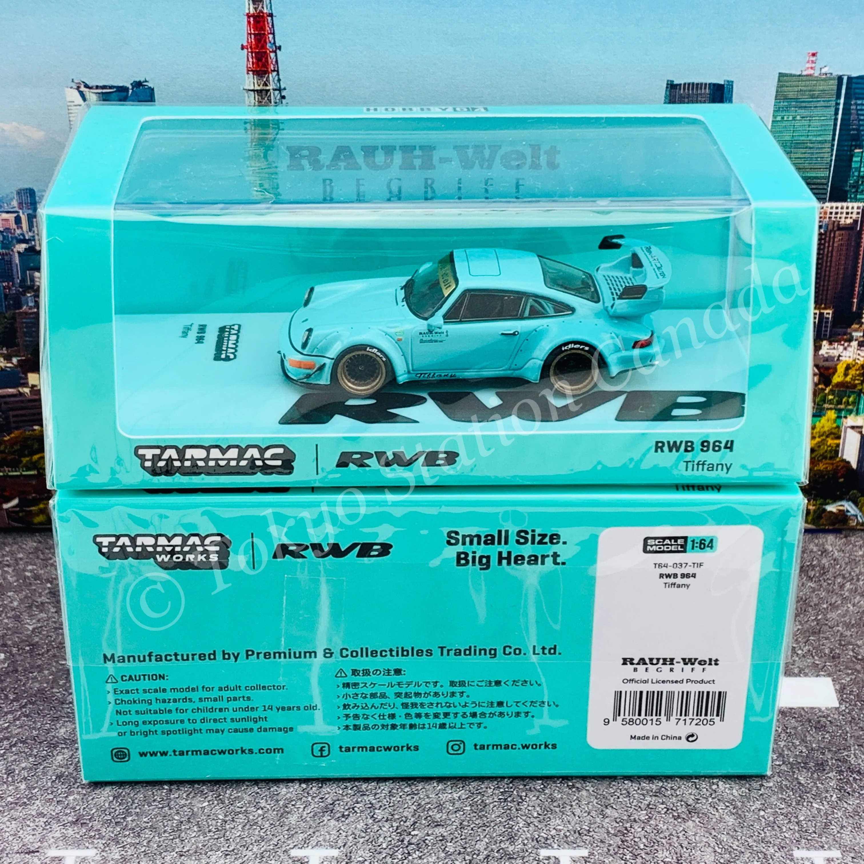 Tarmac Works 1/64 HOBBY64 RWB 964 Tiffany T64-037-TIF - Image 6