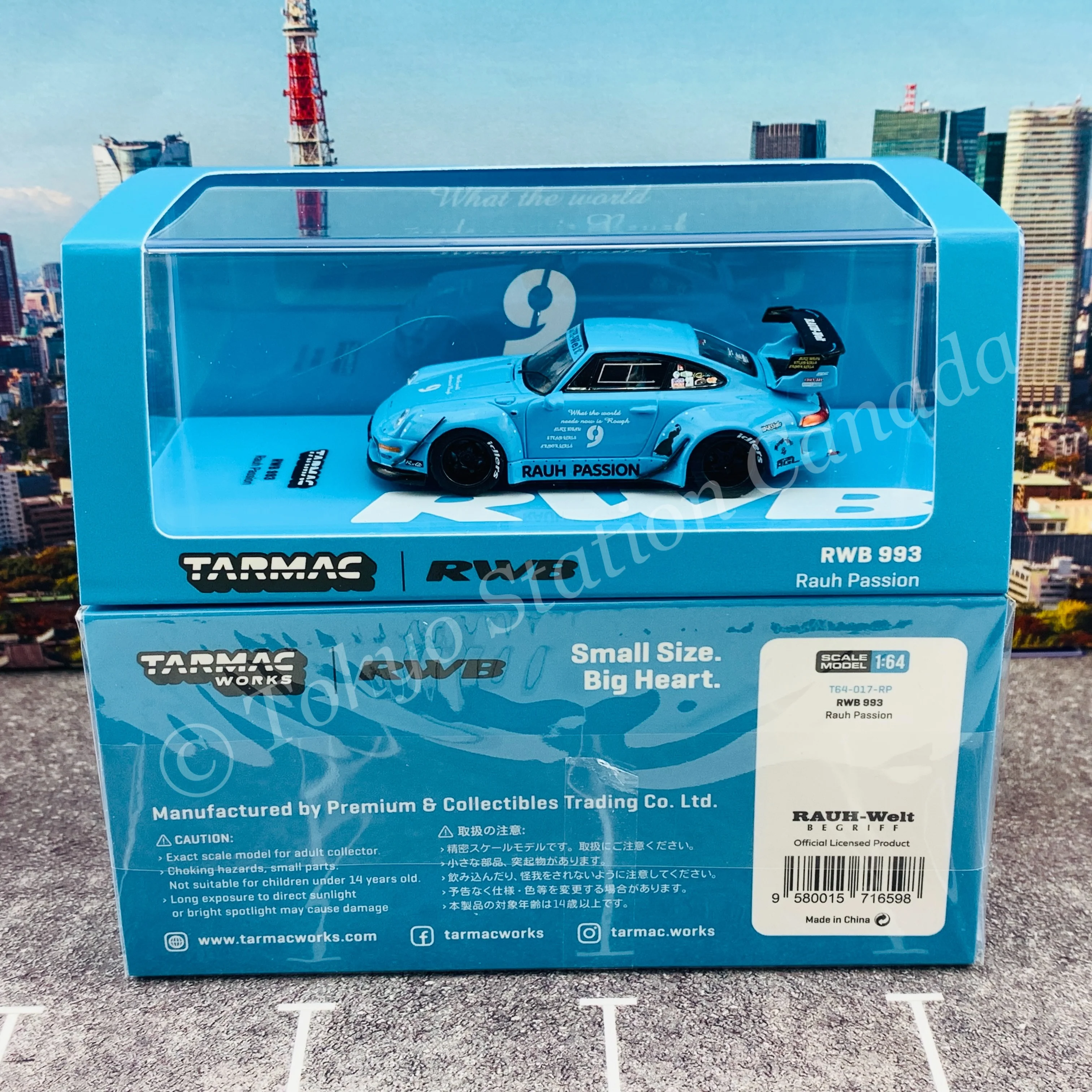 TARMAC WORKS 1/64 HOBBY64 RWB 993 Rauh Passion T64-017-RP - Image 6