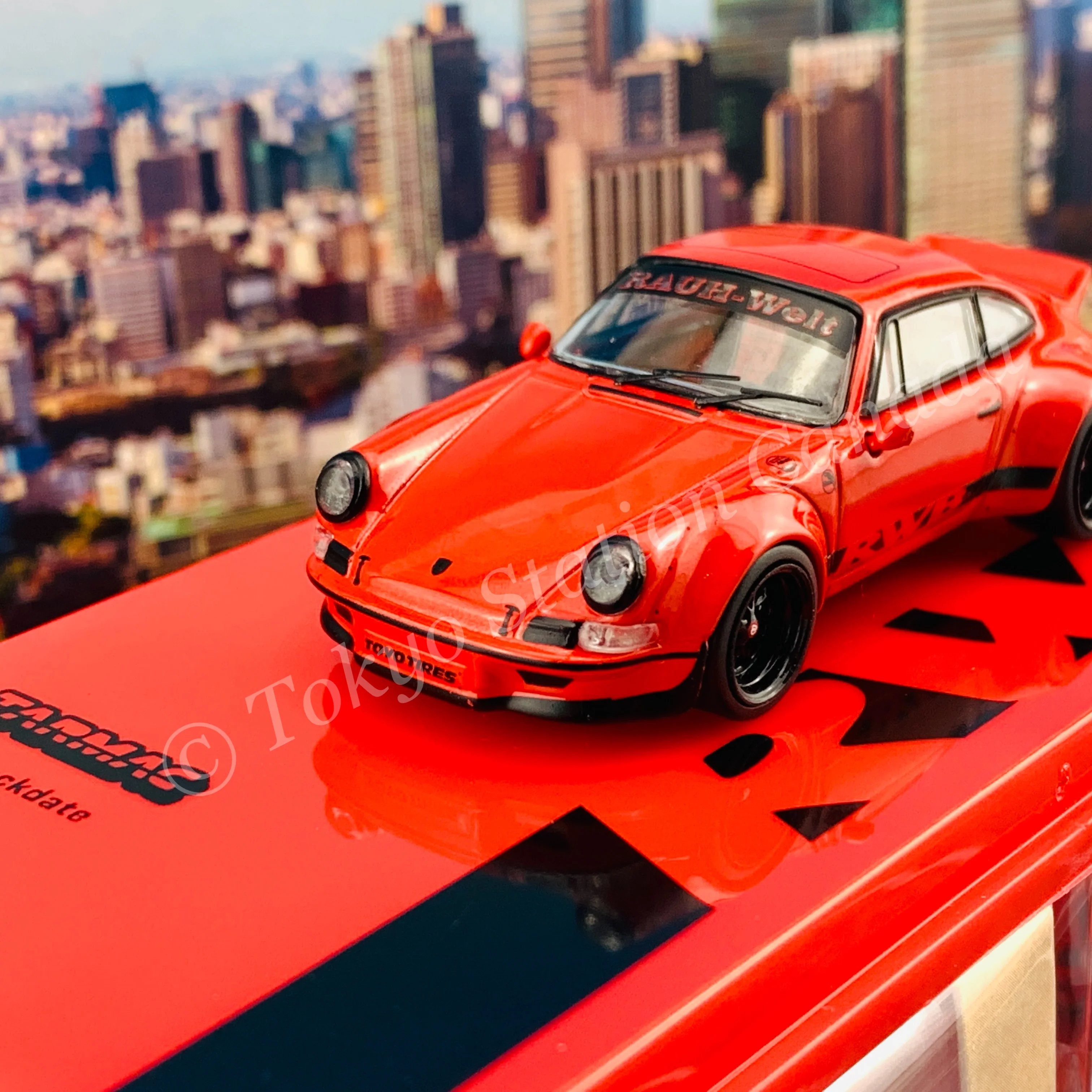 Tarmac Works 1/64 HOBBY64 RWB Backdate Red T64-046-RE - Image 2