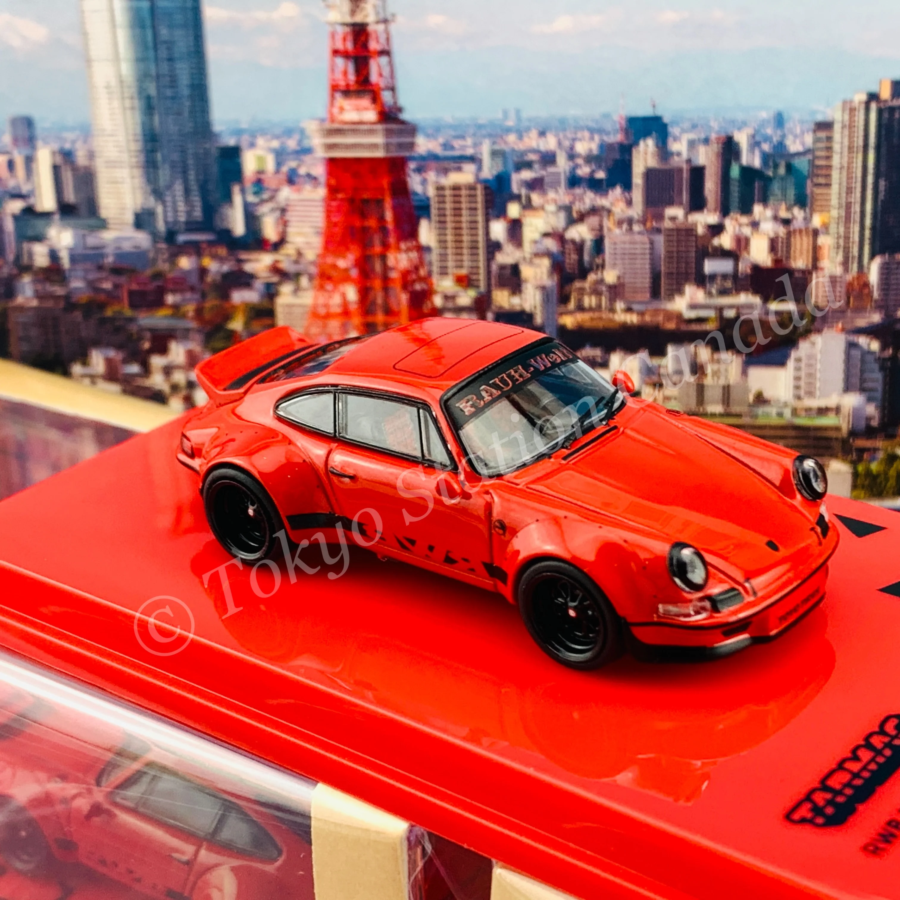 Tarmac Works 1/64 HOBBY64 RWB Backdate Red T64-046-RE - Image 5
