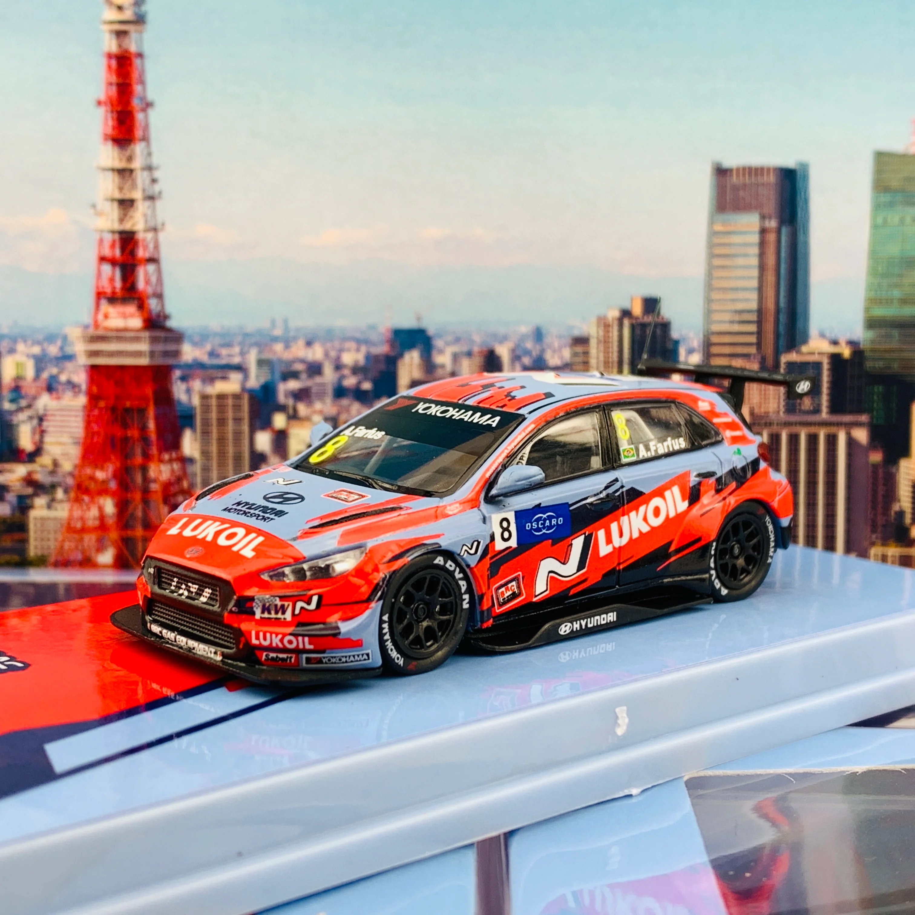 Tarmac Works 1/64 Hyundai i30 N TCR WTCR 2019 Augusto Farfus * Limited to 1248pcs * T64-031-19WTCR08 - Image 2