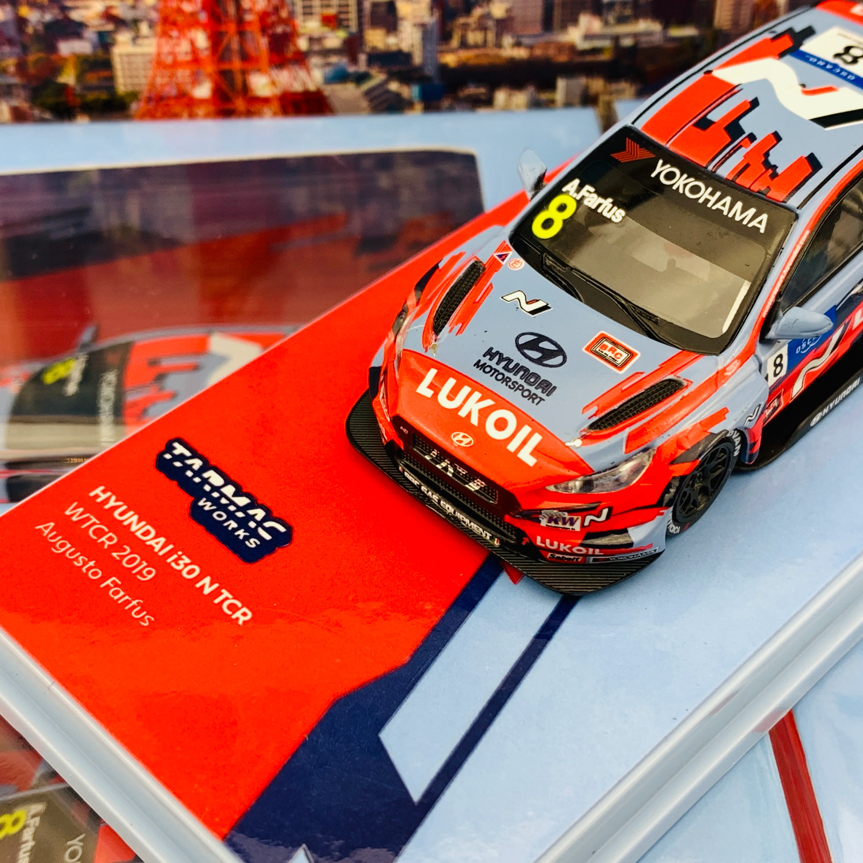 Tarmac Works 1/64 Hyundai i30 N TCR WTCR 2019 Augusto Farfus * Limited to 1248pcs * T64-031-19WTCR08 - Image 3