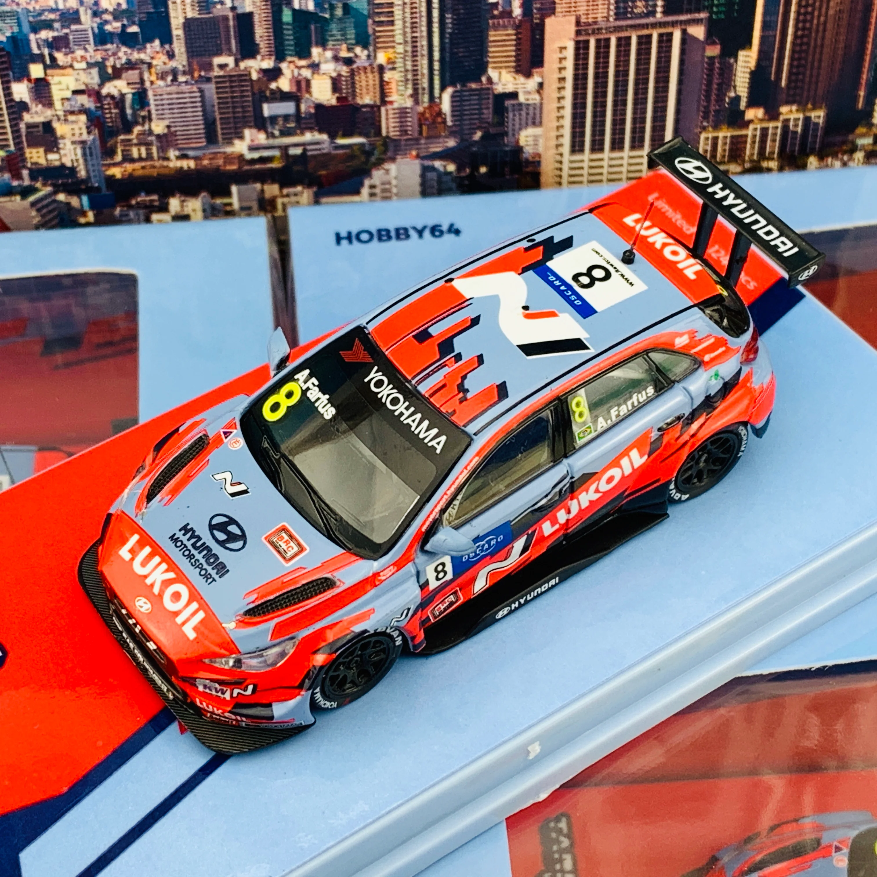 Tarmac Works 1/64 Hyundai i30 N TCR WTCR 2019 Augusto Farfus * Limited to 1248pcs * T64-031-19WTCR08 - Image 6