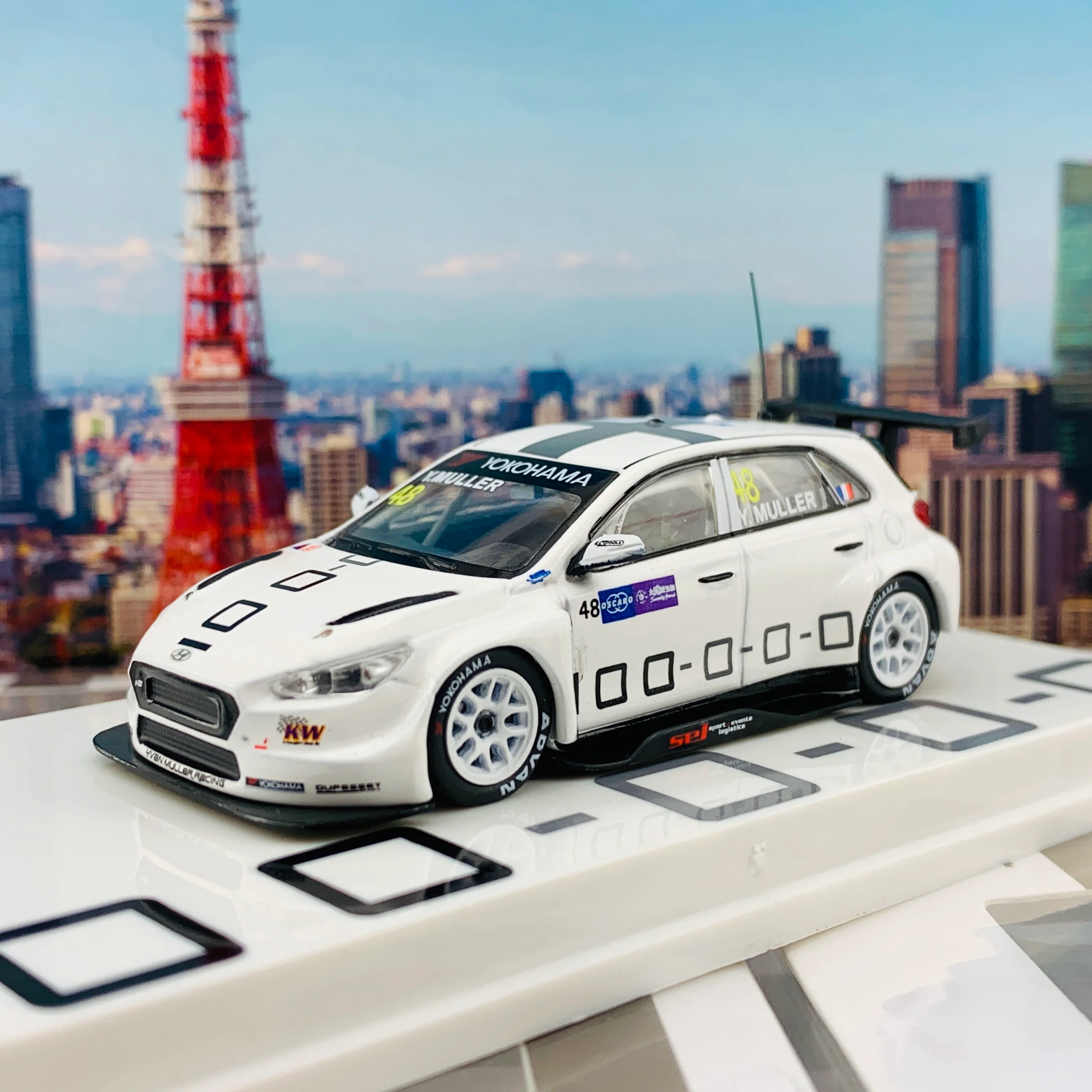 Tarmac Works 1/64 Hyundai i30 N TCR WTCR Race of Macau 2018 T64-031-18WTCR48 - Image 2