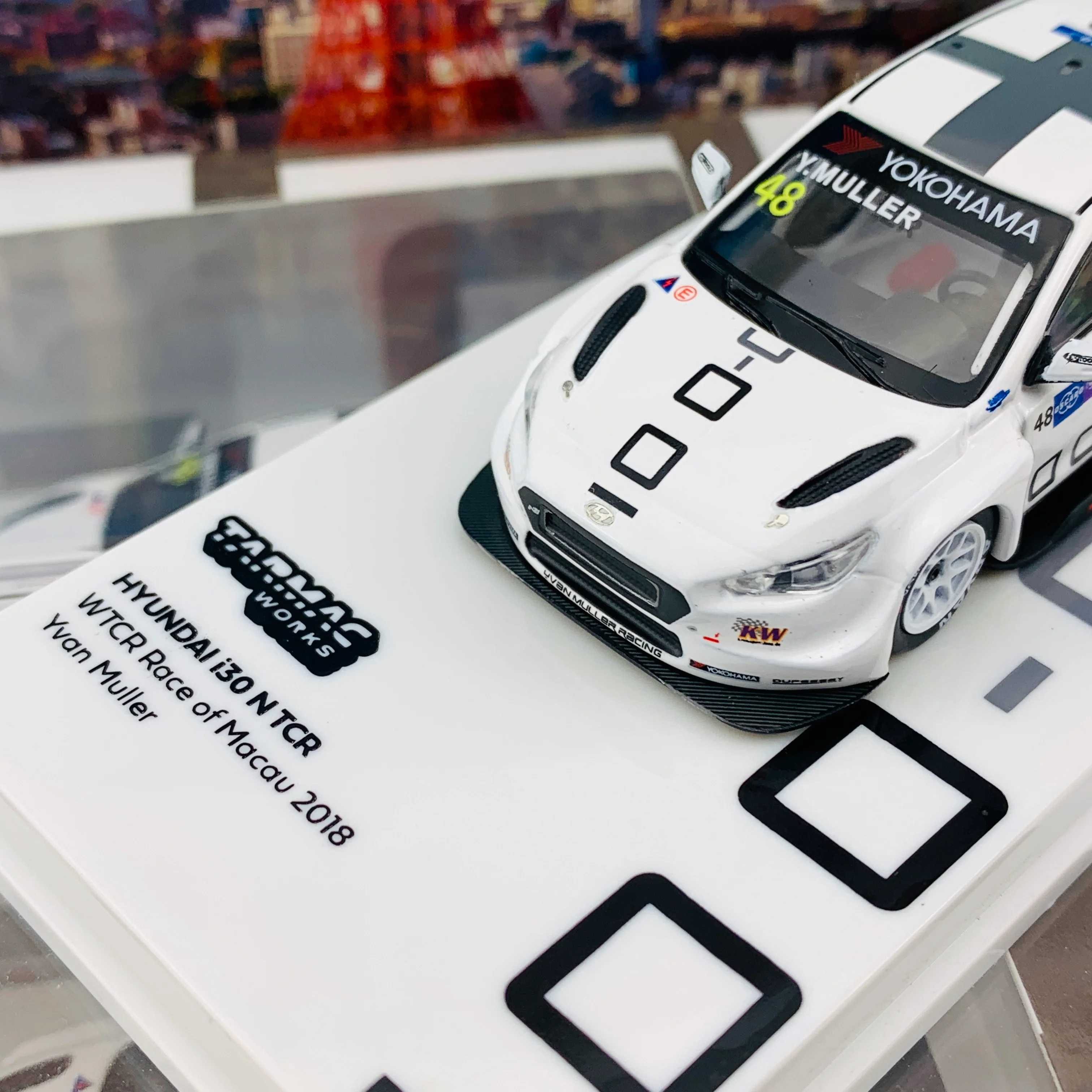 Tarmac Works 1/64 Hyundai i30 N TCR WTCR Race of Macau 2018 T64-031-18WTCR48 - Image 3