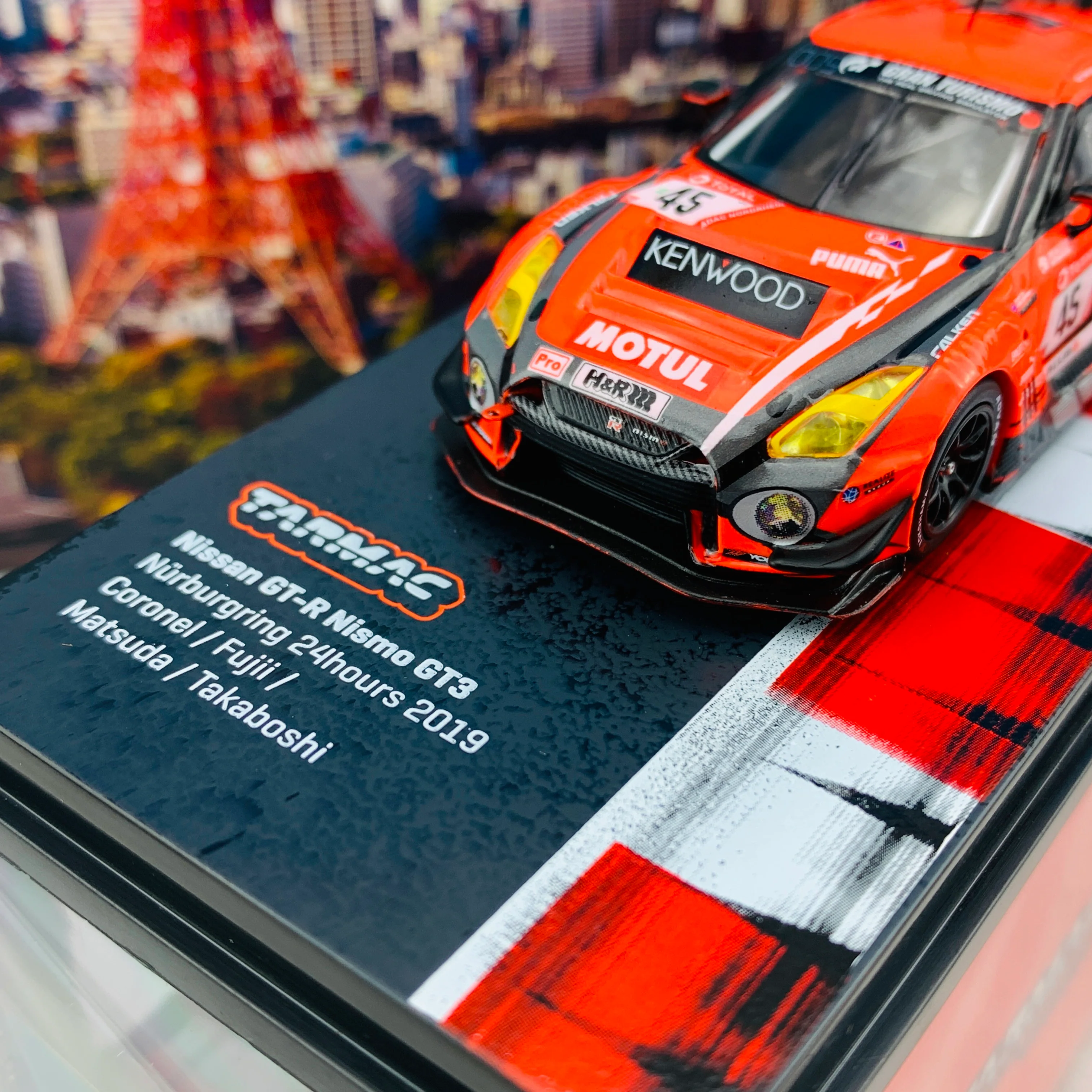 Tarmac Works 1/64 Nissan GT-R Nismo GT3 Nürburgring 24hours 2019 Coronel / Fujii / Matsuda / Takaboshi  T64-035-19NUR45 - Image 3