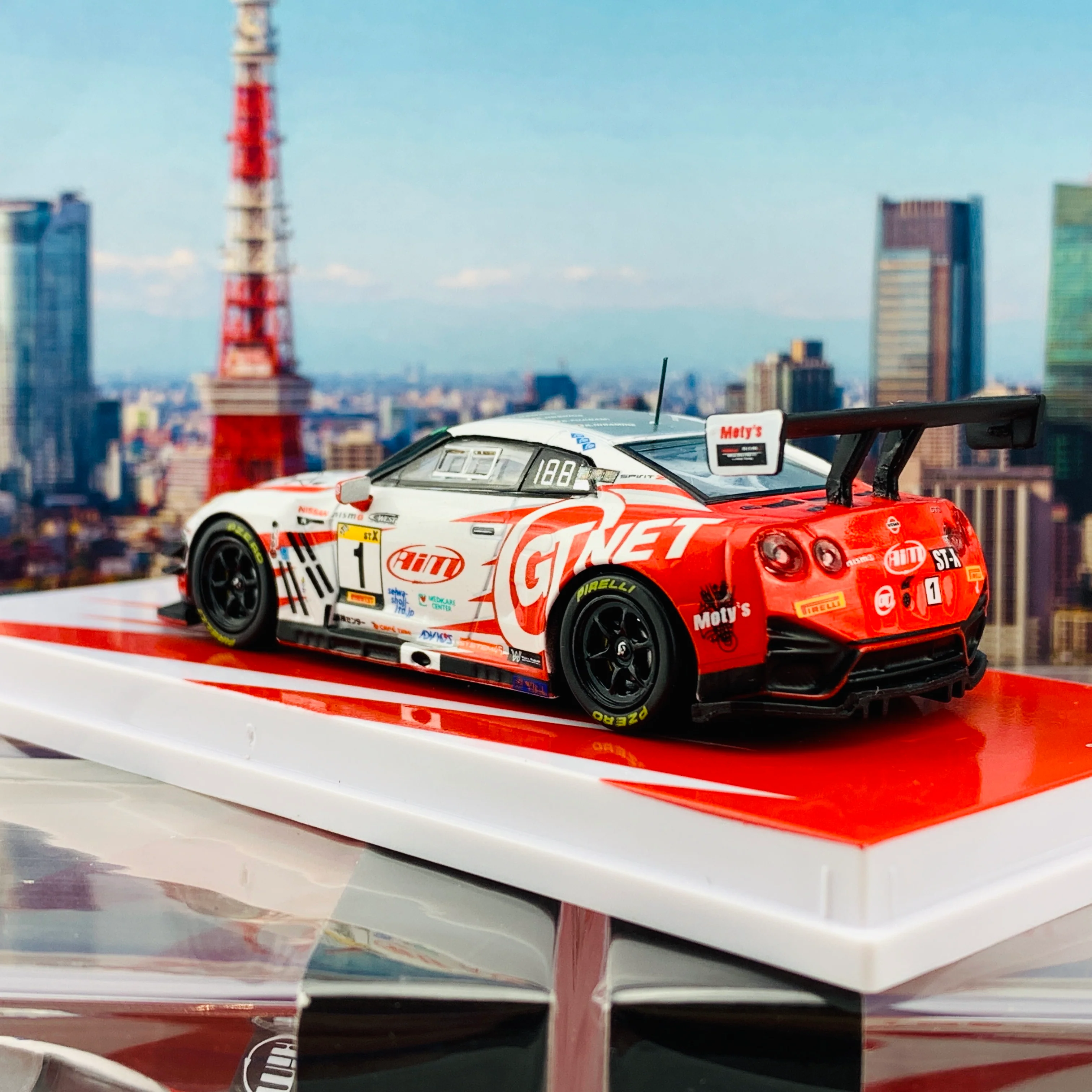 Tarmac Works x GTNET 1/64 Nissan GTR Nismo GT3 Super Taikyu Series 2019 Hamano / Hoshino / Fujinam * Limited to 1248pcs * T64-005-19ST01 - Image 4