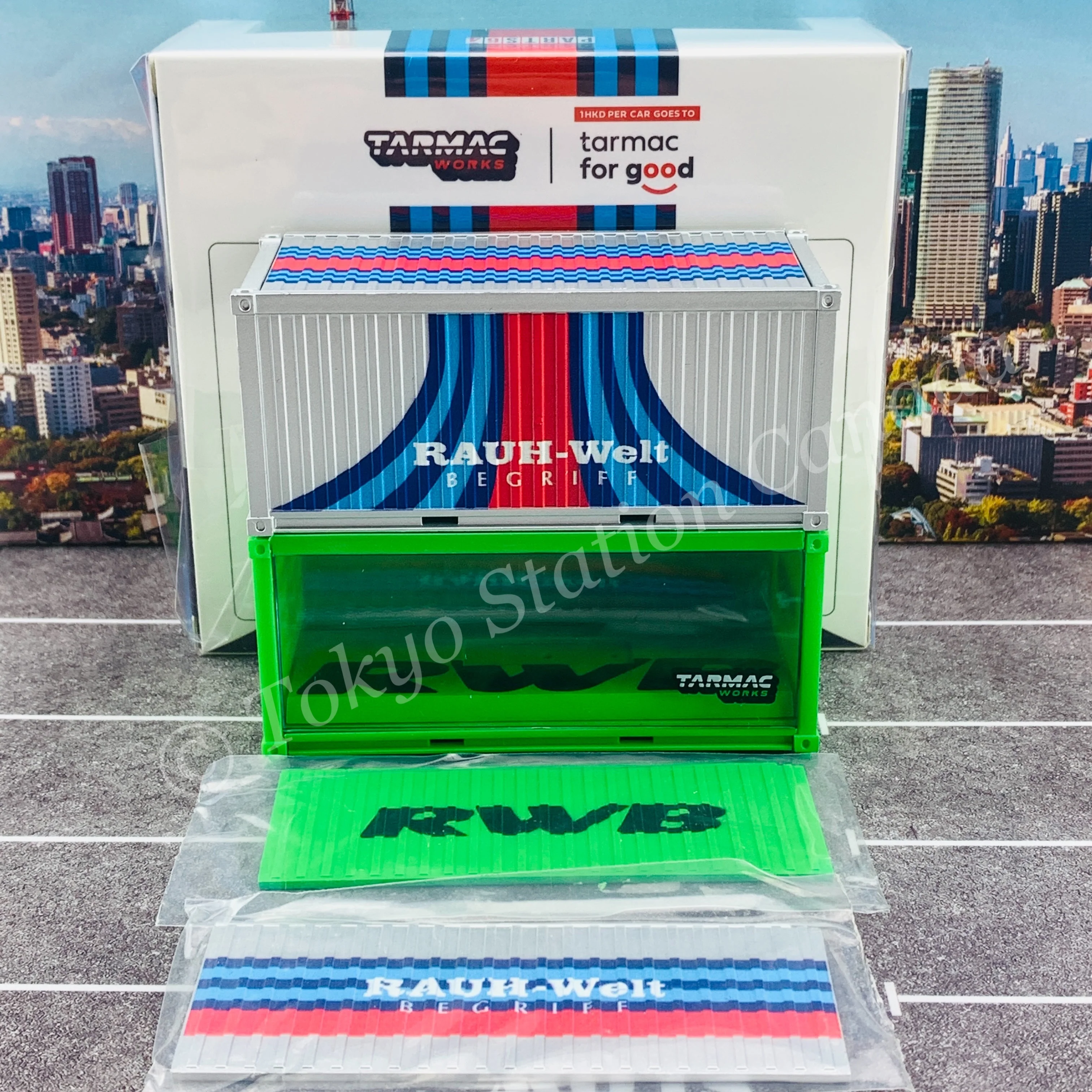 TARMAC WORKS 1/64 PARTS64 Set of 2 Containers RWB Rough Rhythm *** For both storage and display of 1/64 cars *** T64C-001-RR - Image 4
