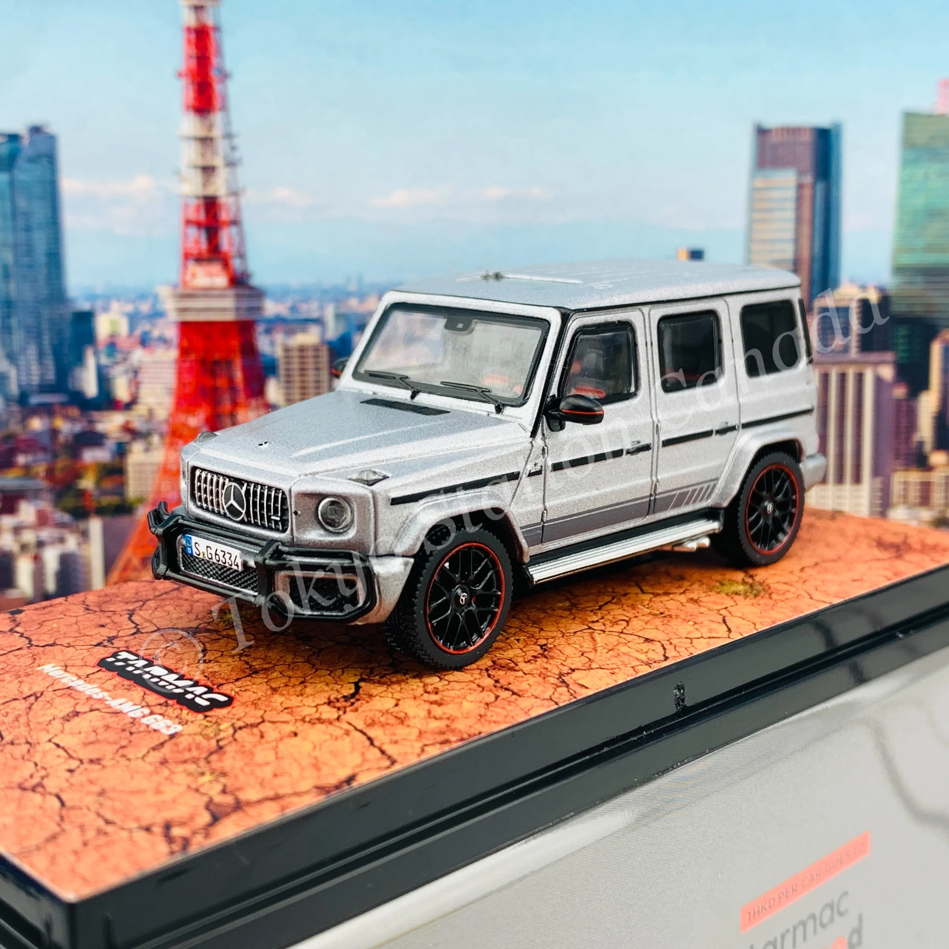 Tarmac Works 1/64 Road64 Mercedes-AMG G63 Matte Grey T64R-040-GR - Image 2