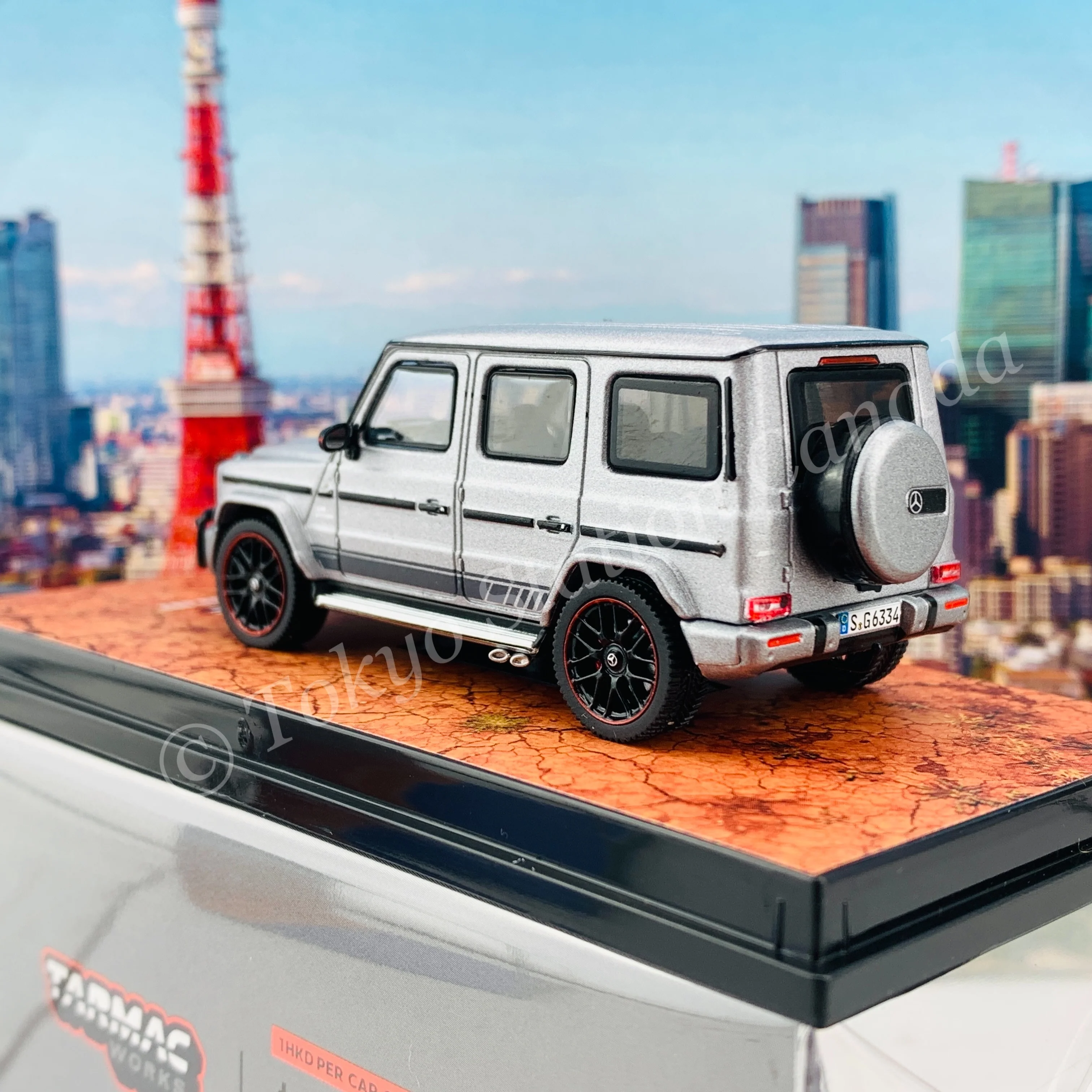 Tarmac Works 1/64 Road64 Mercedes-AMG G63 Matte Grey T64R-040-GR - Image 4