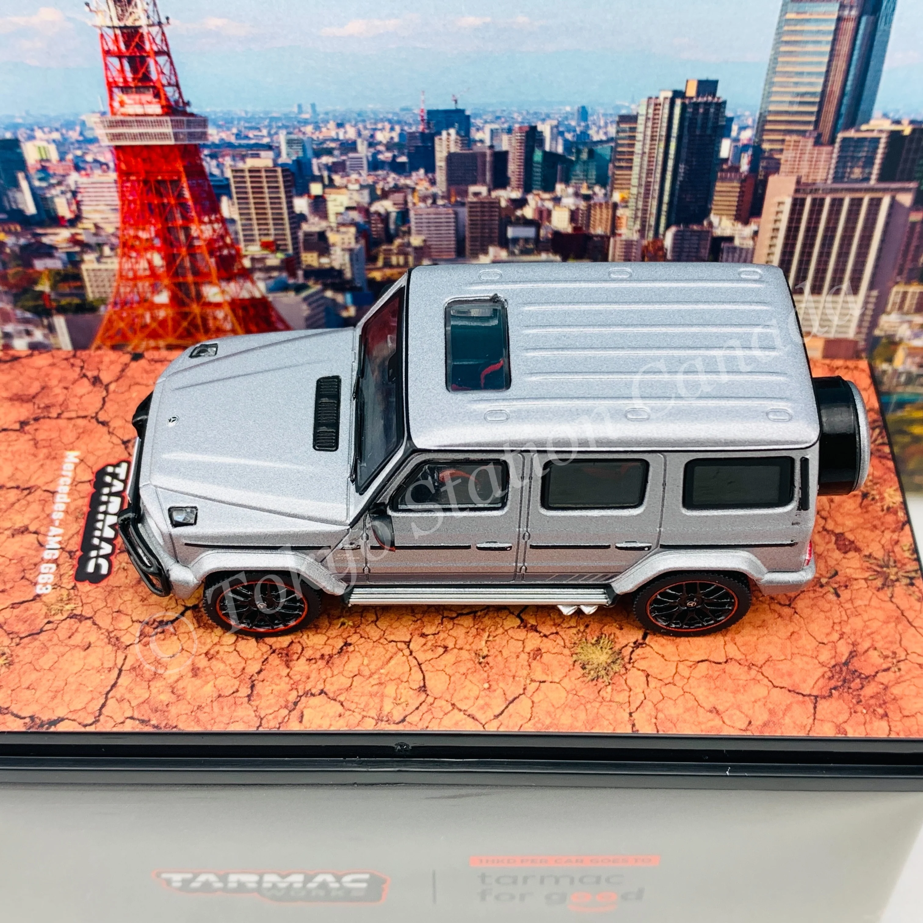 Tarmac Works 1/64 Road64 Mercedes-AMG G63 Matte Grey T64R-040-GR - Image 5