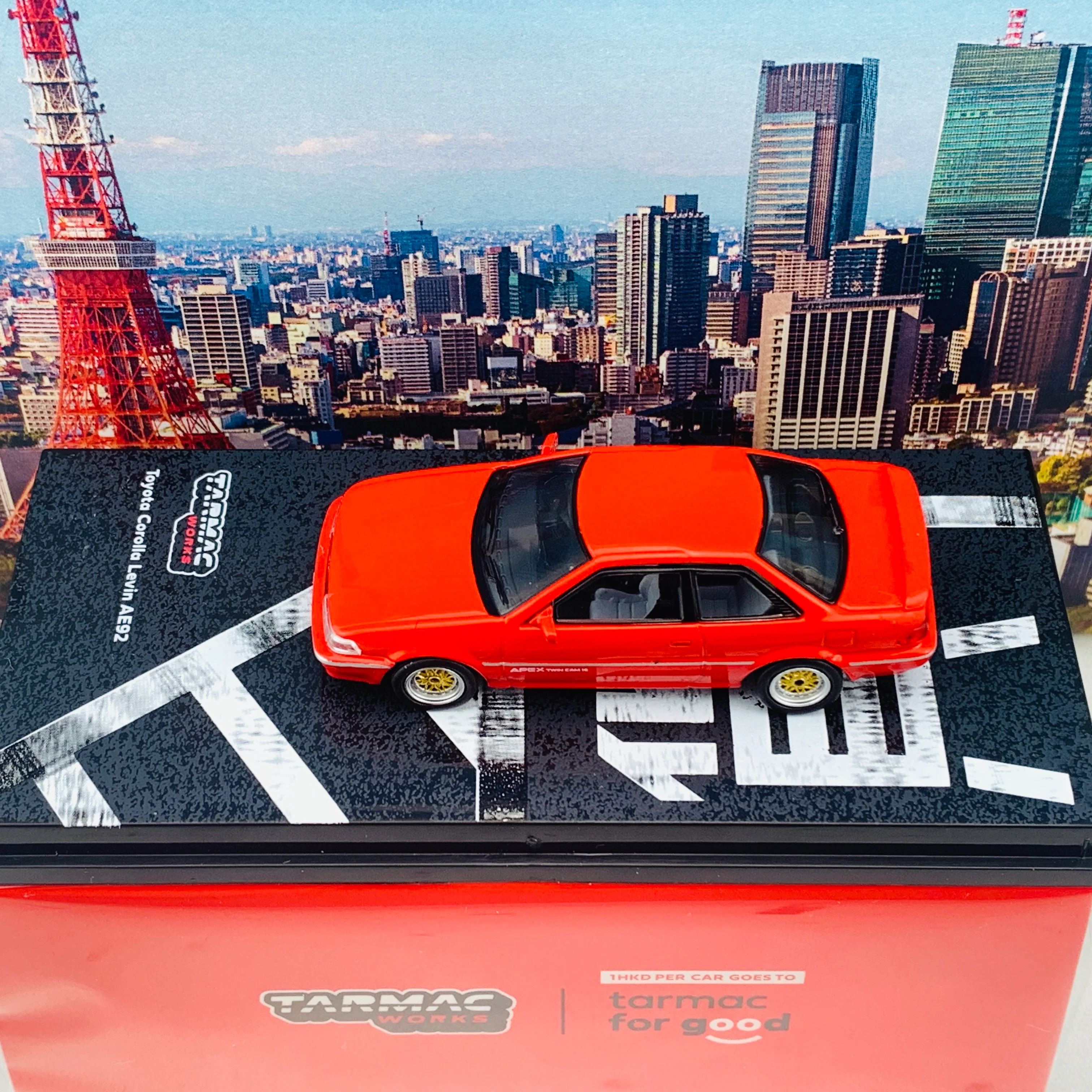 Tarmac Works 1/64 Road Collection Toyota Corolla Levin AE92 RED T64R-036-RED - Image 5