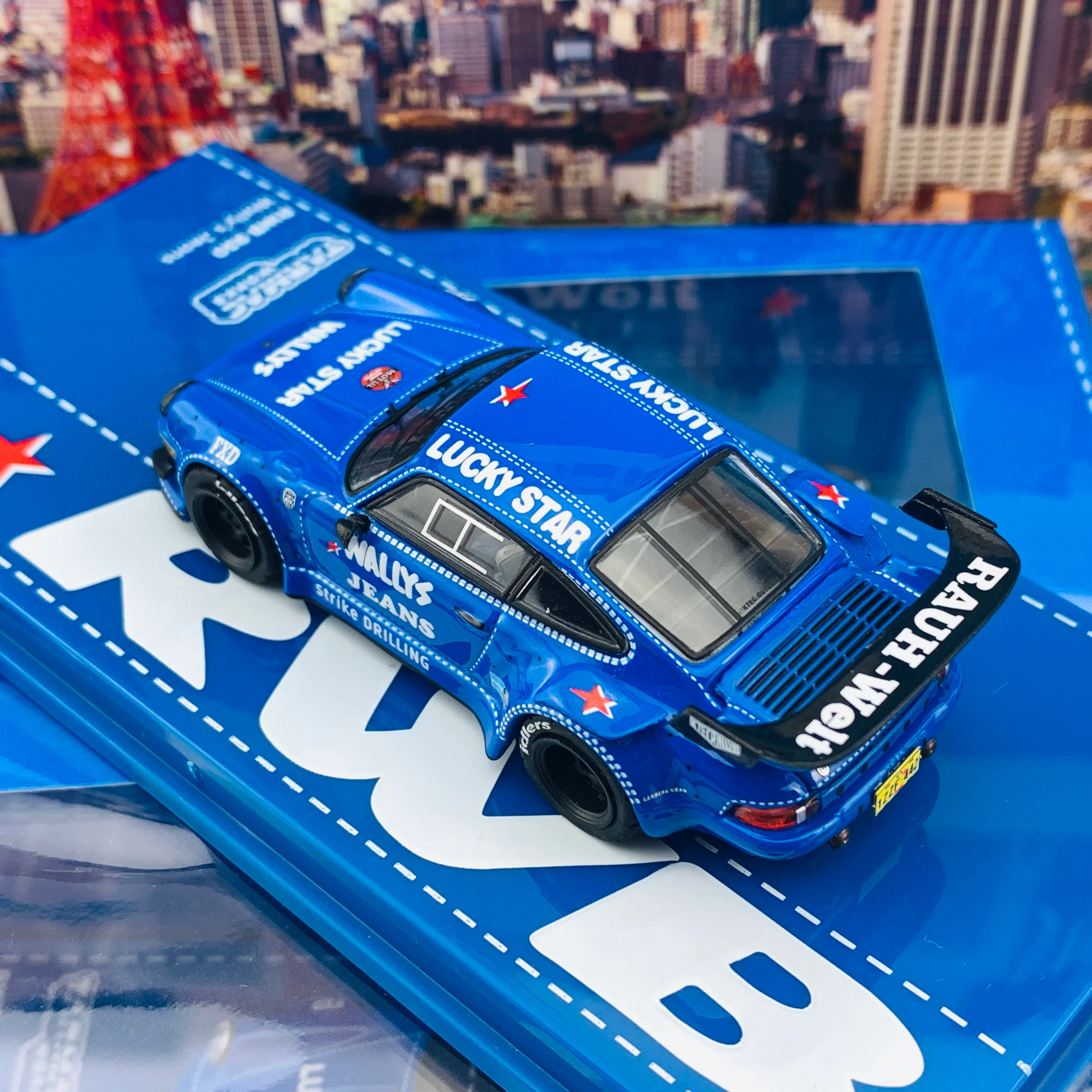 Tarmac Works 1/64 RWB 930 Wally's Jeans T64-015-WJ - Image 5
