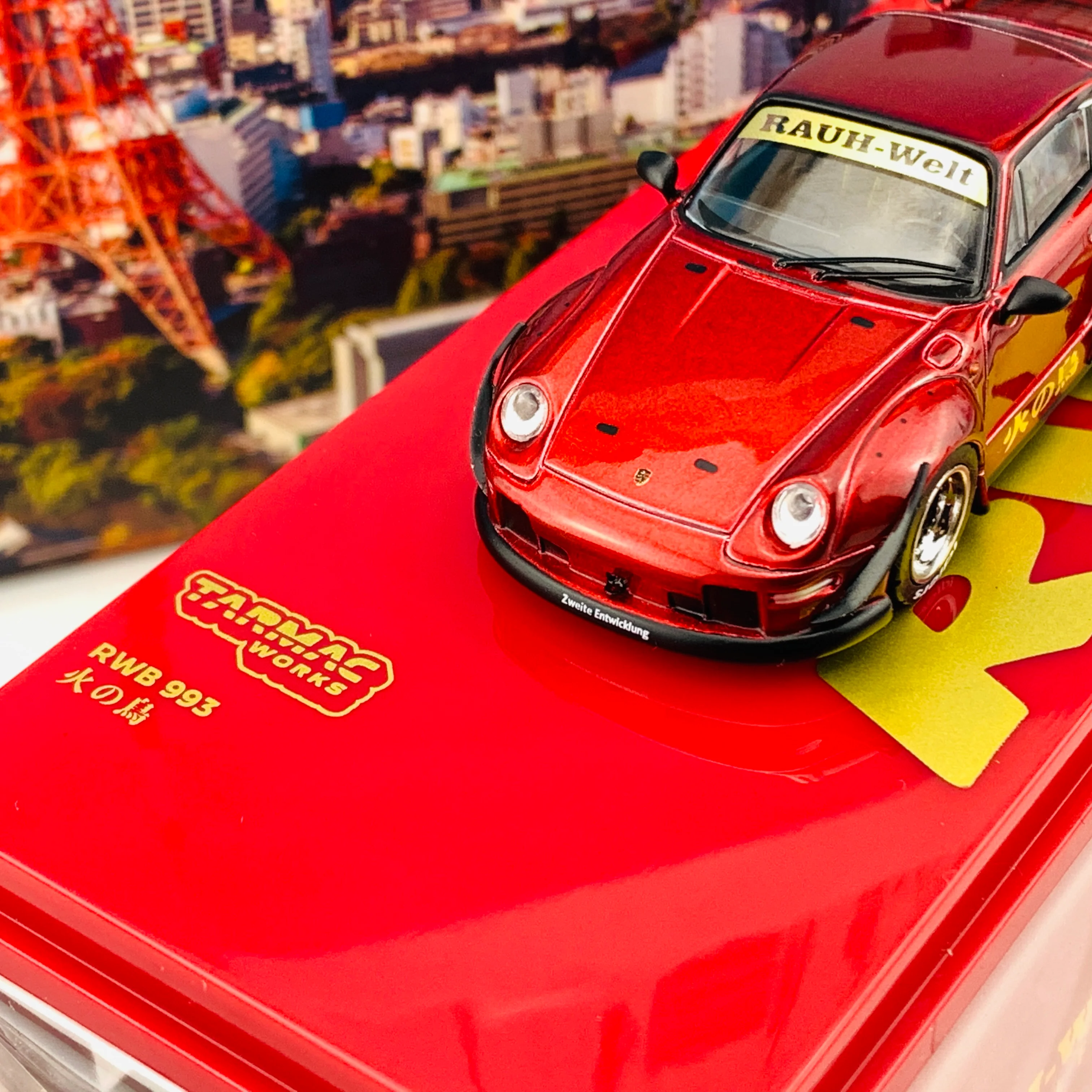 Tarmac Works 1/64 RWB 993 火の鳥 Firebird Singapore Special Edition T64-017-BF - Image 3