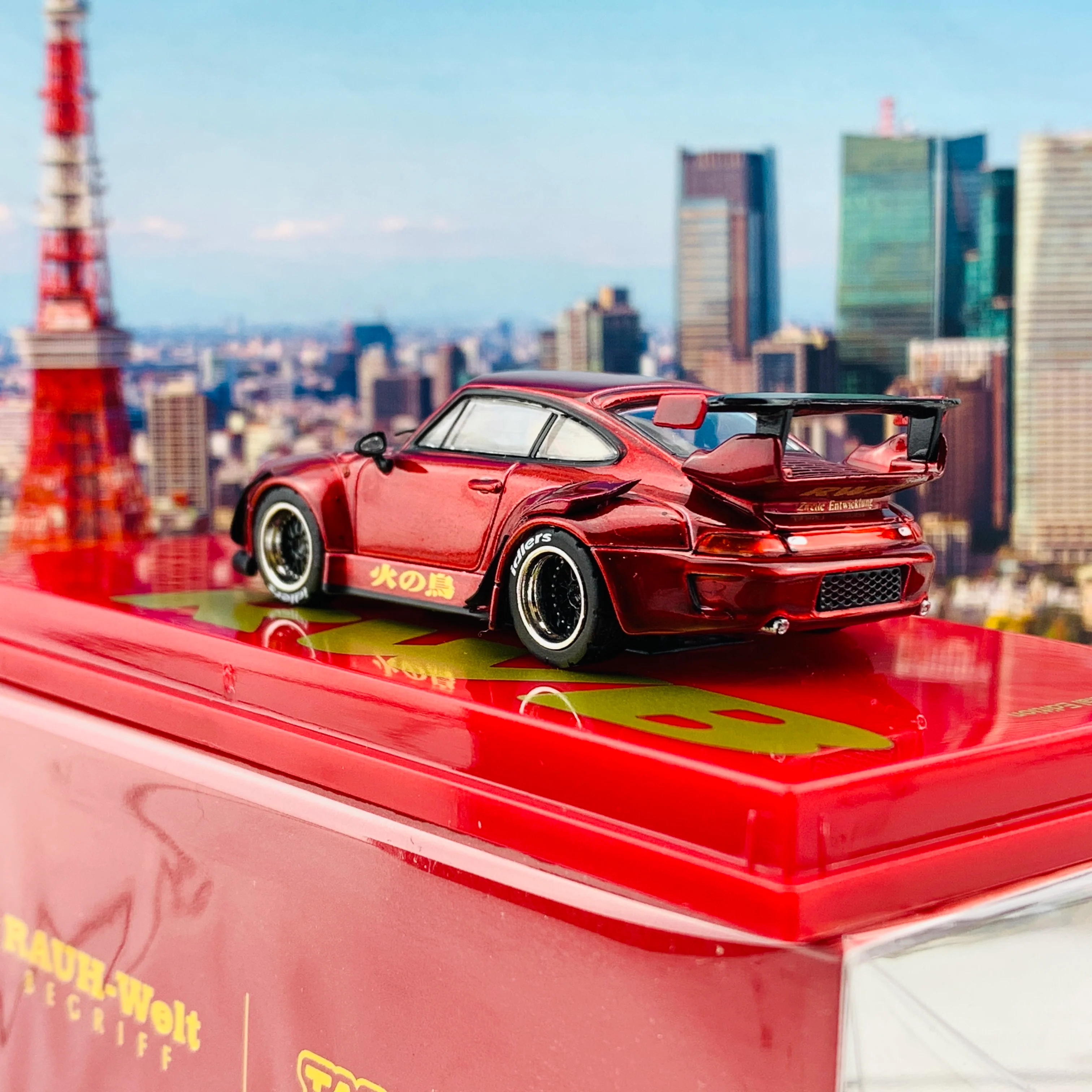 Tarmac Works 1/64 RWB 993 火の鳥 Firebird Singapore Special Edition T64-017-BF - Image 6