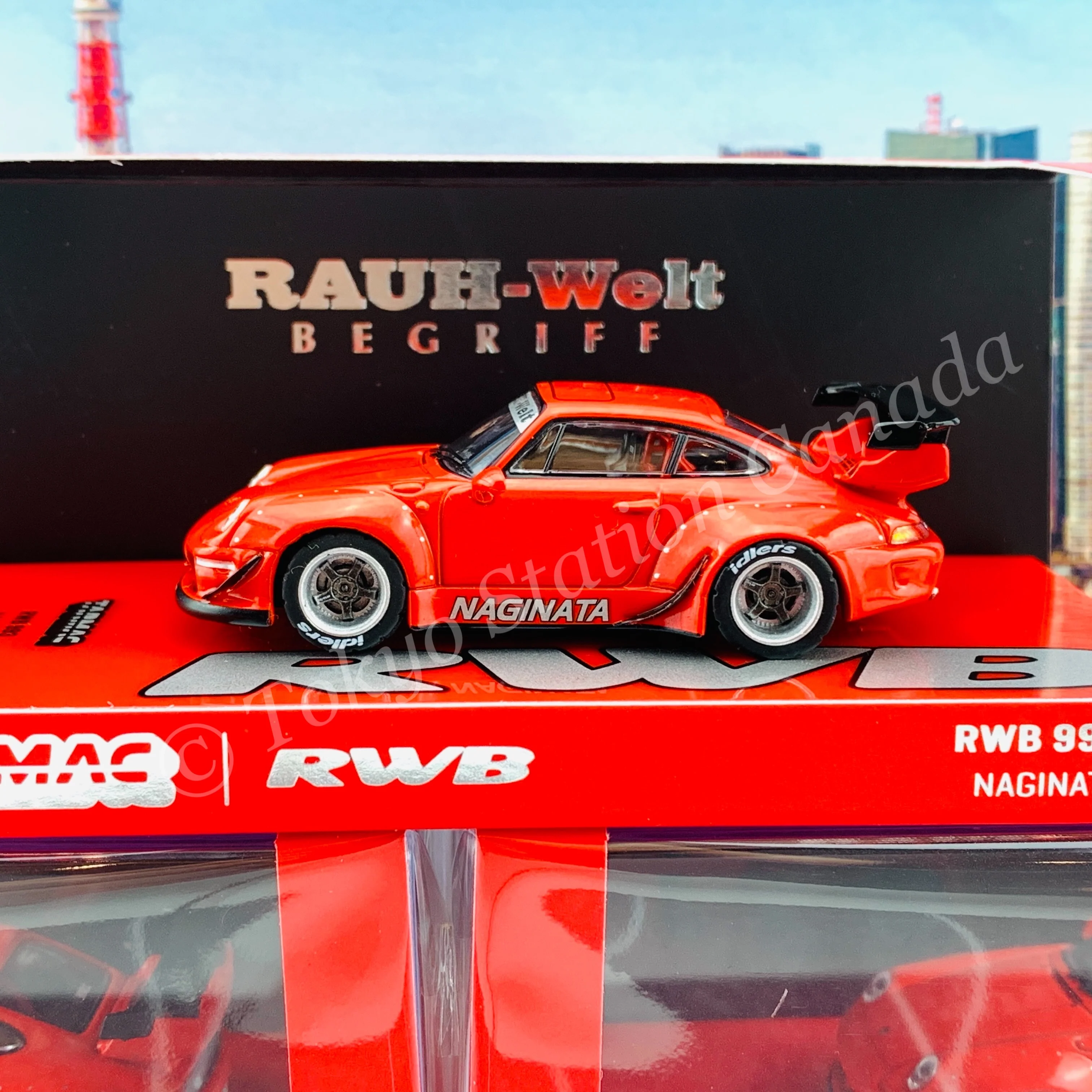TARMAC WORKS HOBBY64 1/64 RWB 993 Naginata USA Special Edition T64-017-NA - Image 2